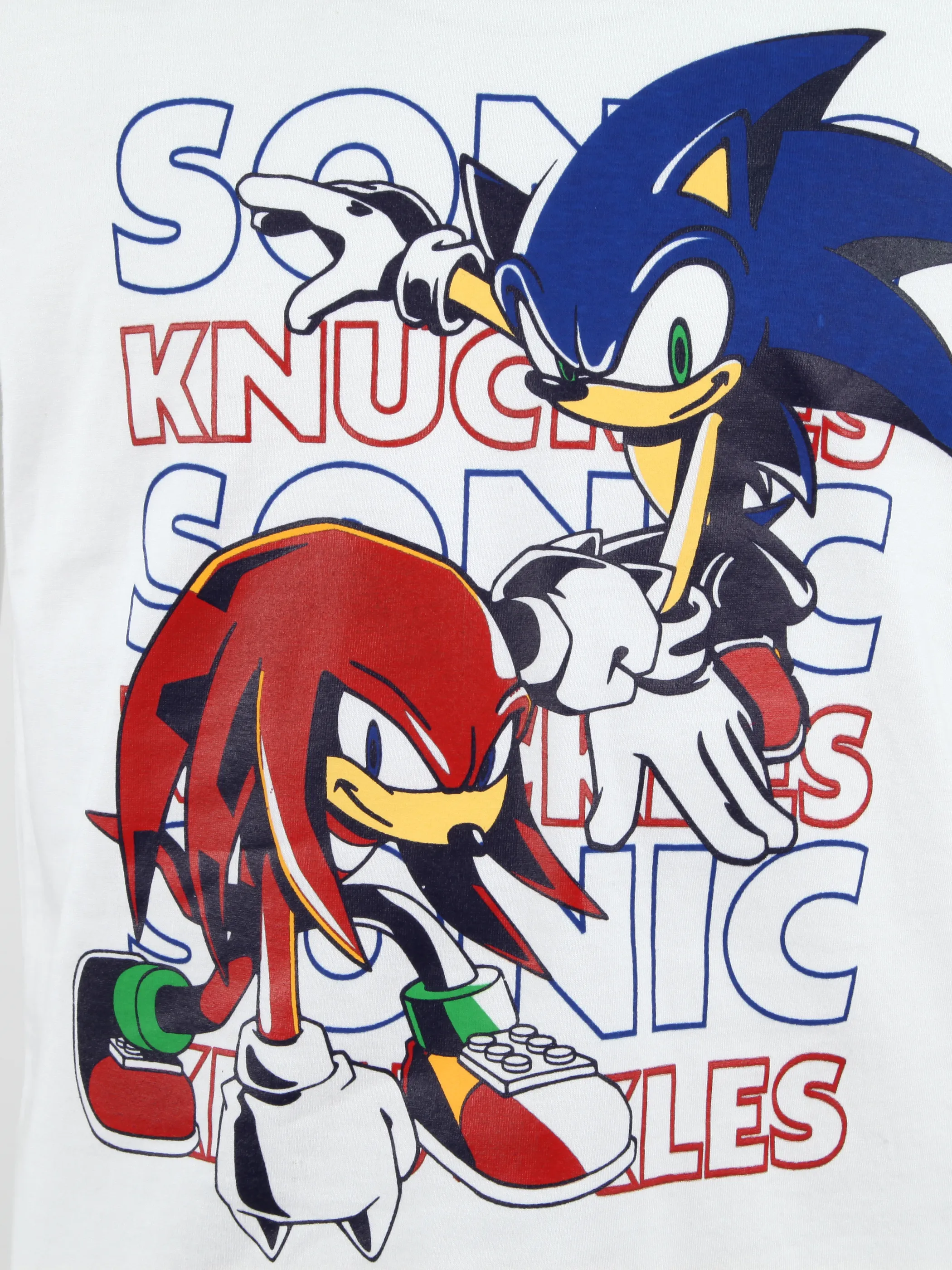 Sonic KJ T-Shirt mit großem Sonic Frontdruck in weiß Weiß 892446 WEIß 3 Sonic KJ T-Shirt mit großem Sonic Frontdruck in weiß Weiß 892446 WEIß 3