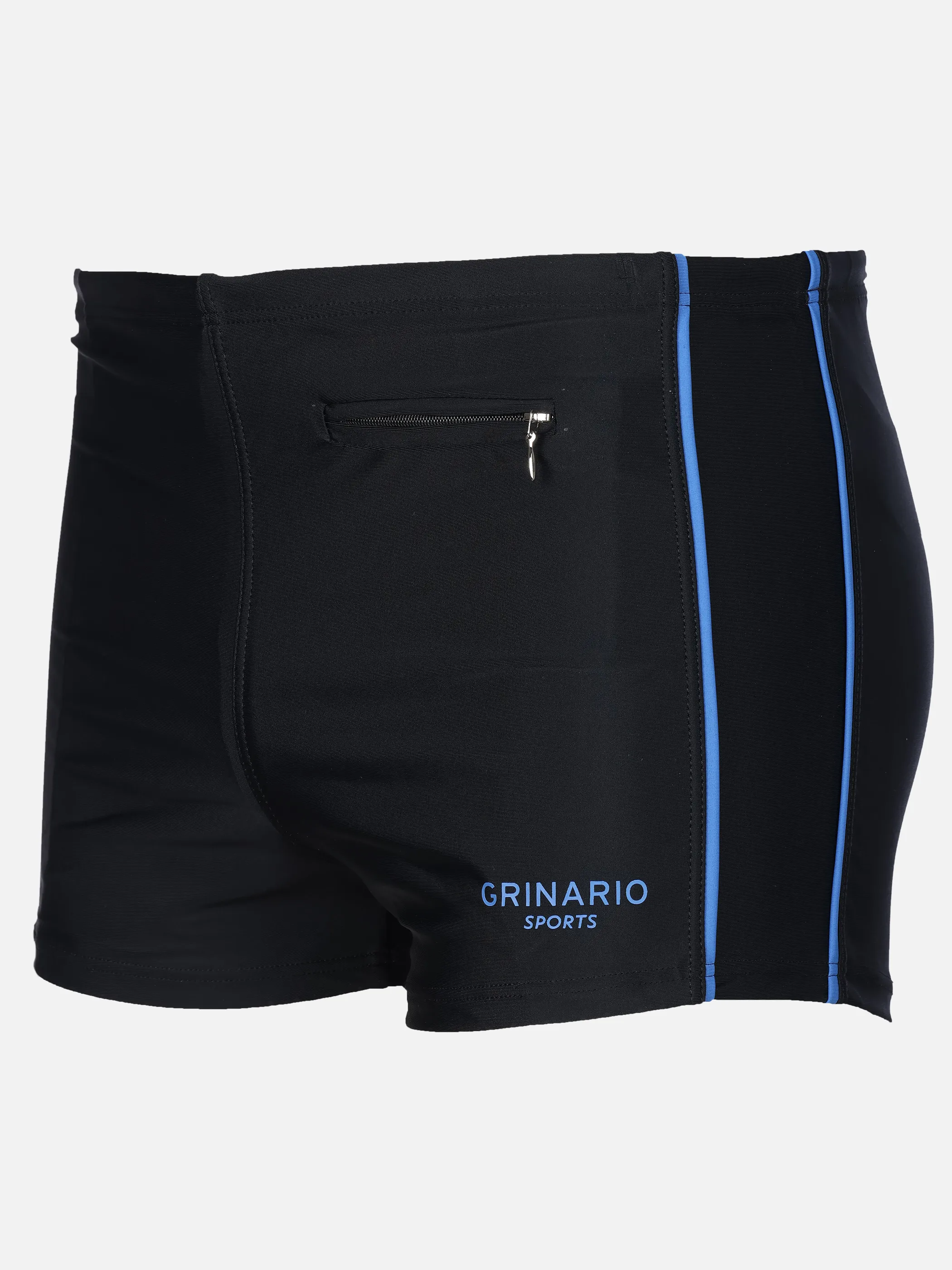 Grinario Sports He-Badehose, m. Fronttasche Schwarz 922541 BLACK 3