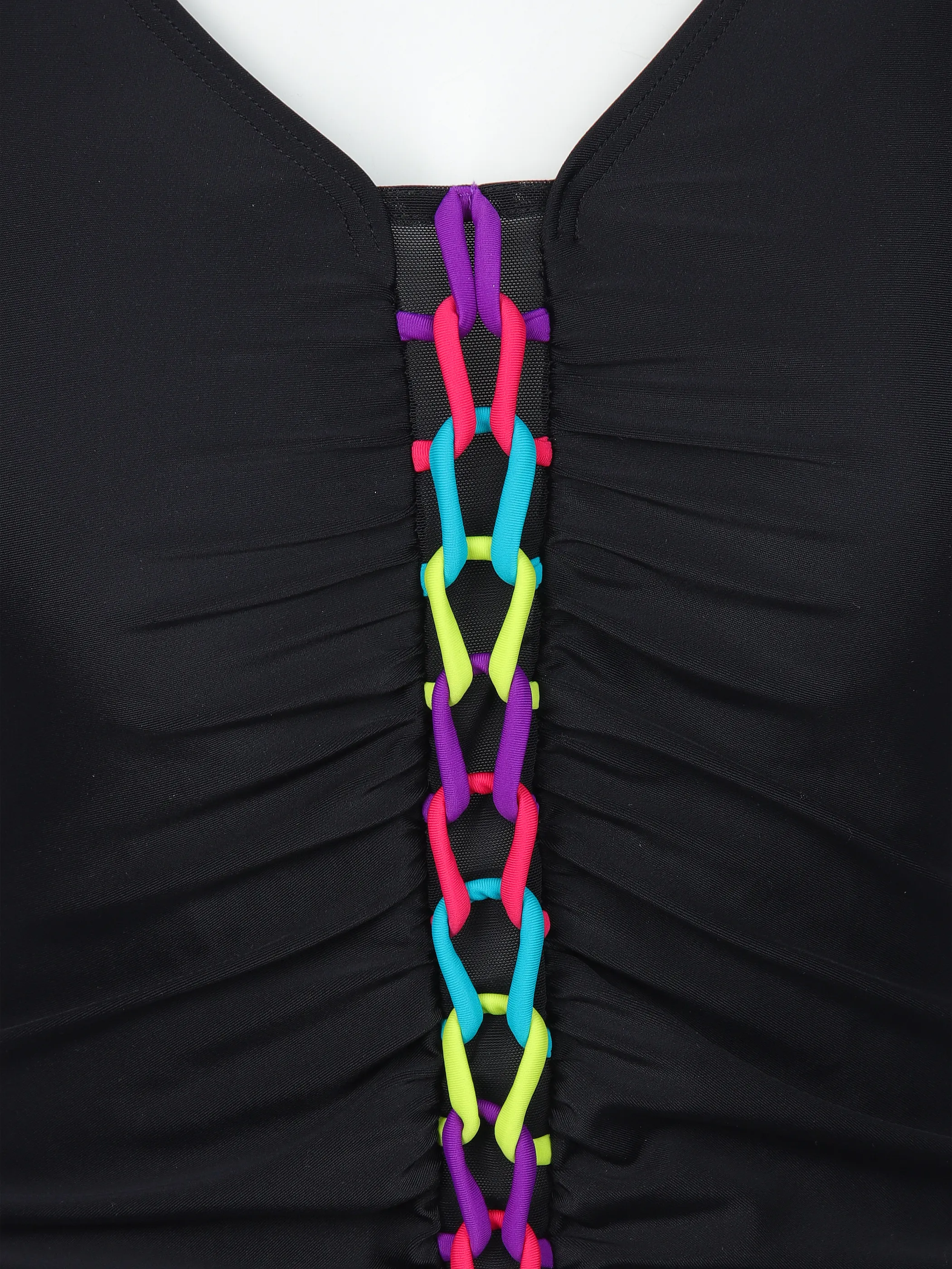 Grinario Sports Da-Badeanzug Farbdetails Schwarz 906504 BLACK 3 Grinario Sports Da-Badeanzug Farbdetails Schwarz 906504 BLACK 3