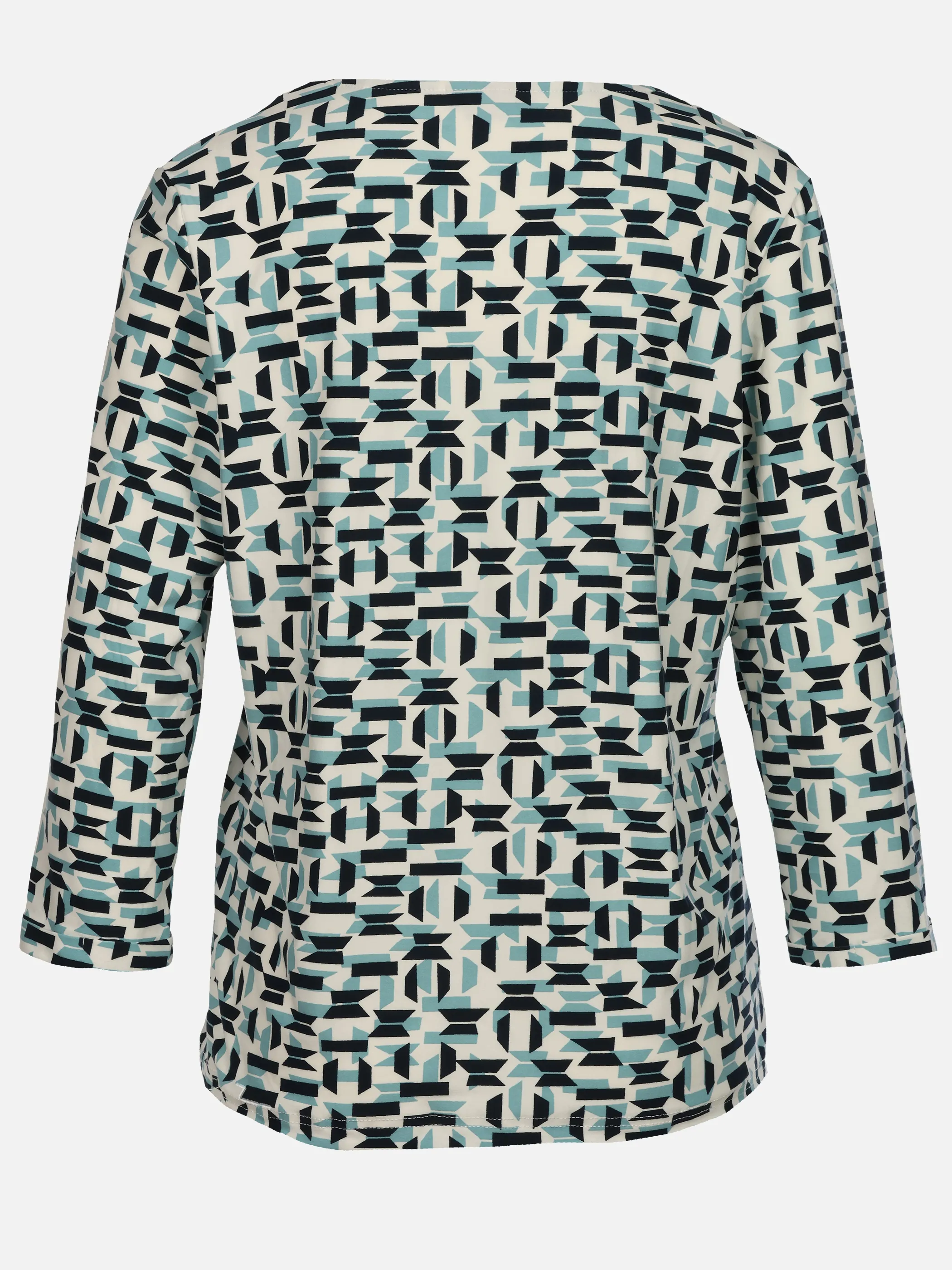 Sure Da-Shirt m. Alloverprint Blau 933602 HAZE 2
