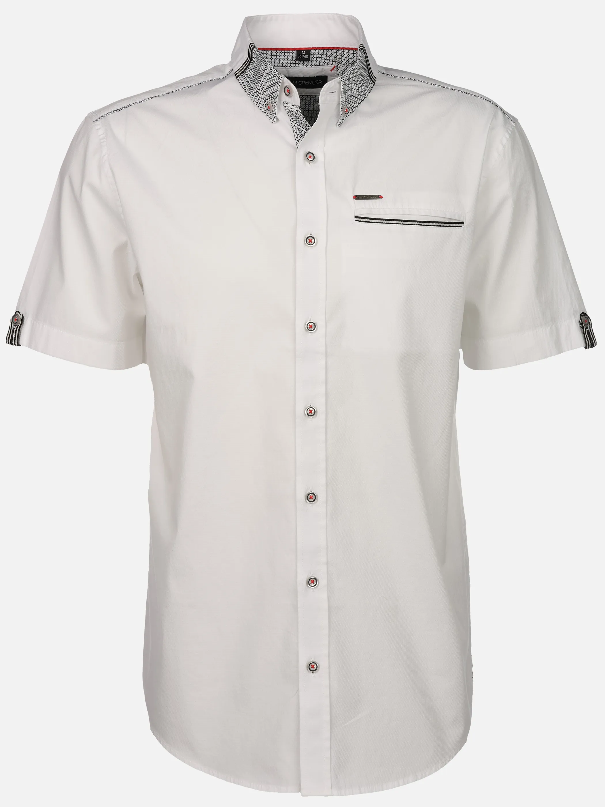 Jim Spencer He. Freizeithemd 1/2 celebration Weiß 922131 WHITE 1