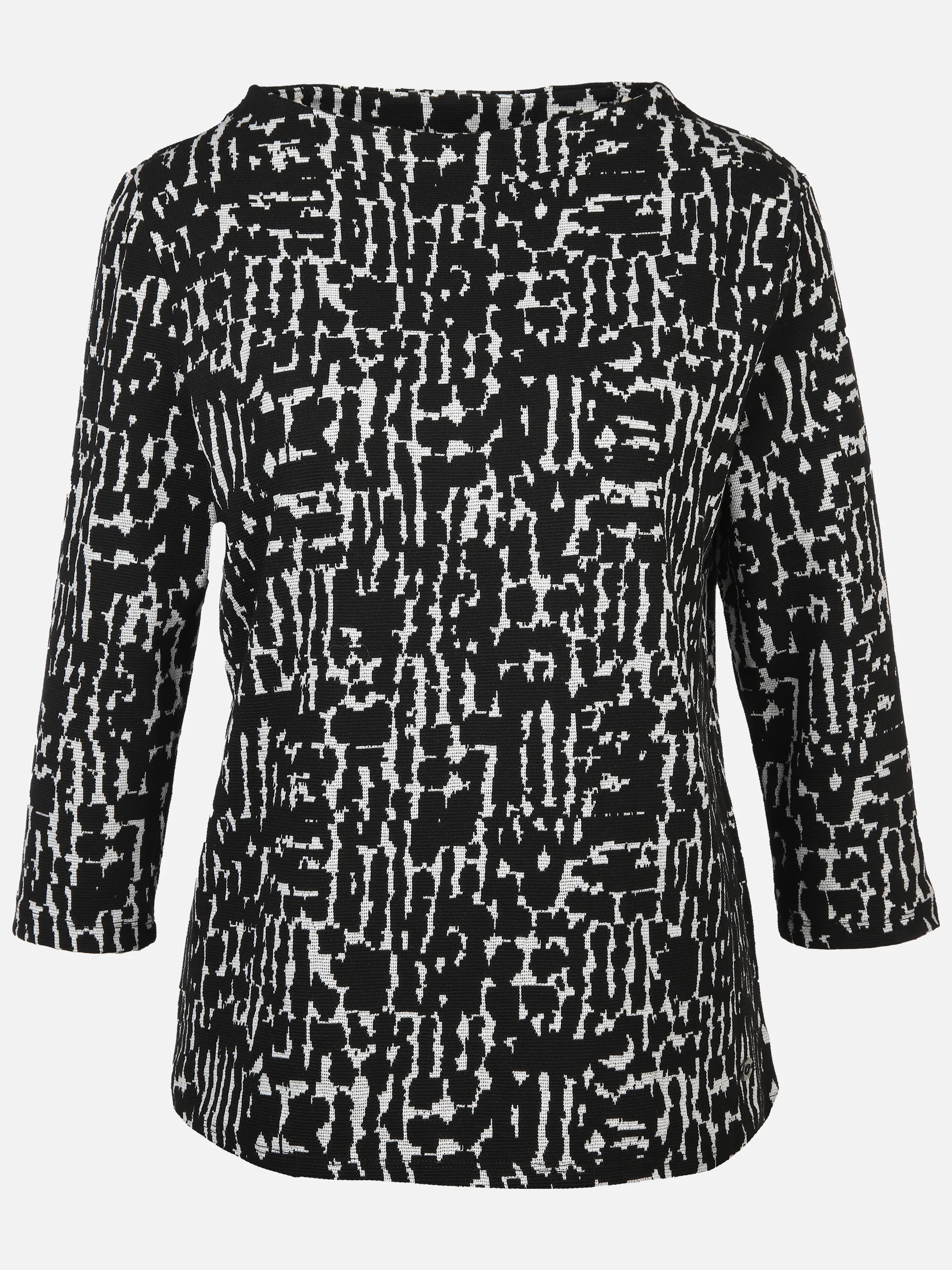 Lisa Tossa Da-Jacquard-Shirt Schwarz 900357 SW/OFFW 1 Lisa Tossa Da-Jacquard-Shirt Schwarz 900357 SW/OFFW 1
