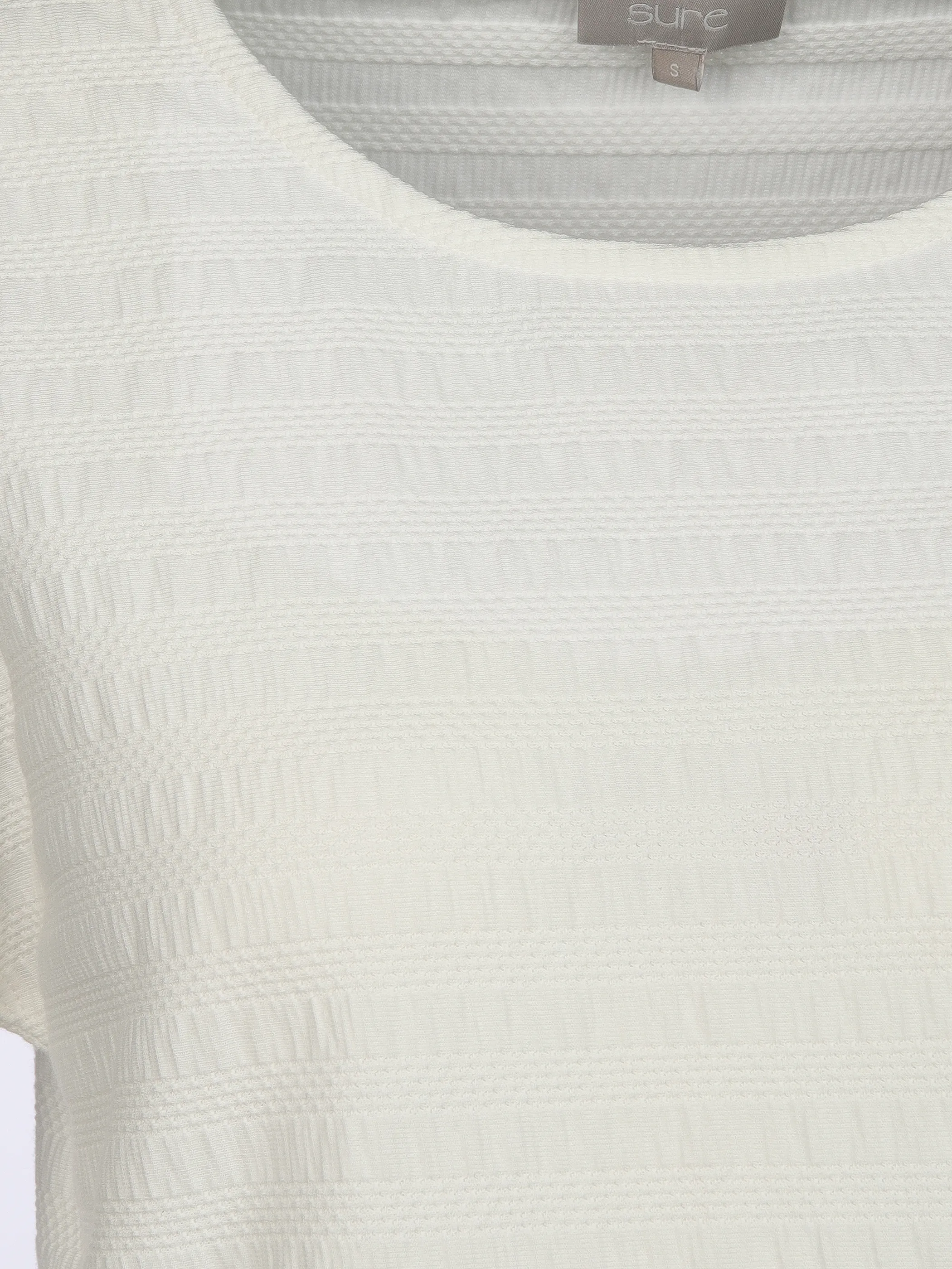 Sure Da-Jacquard T-Shirt Weiß 908536 EC 3