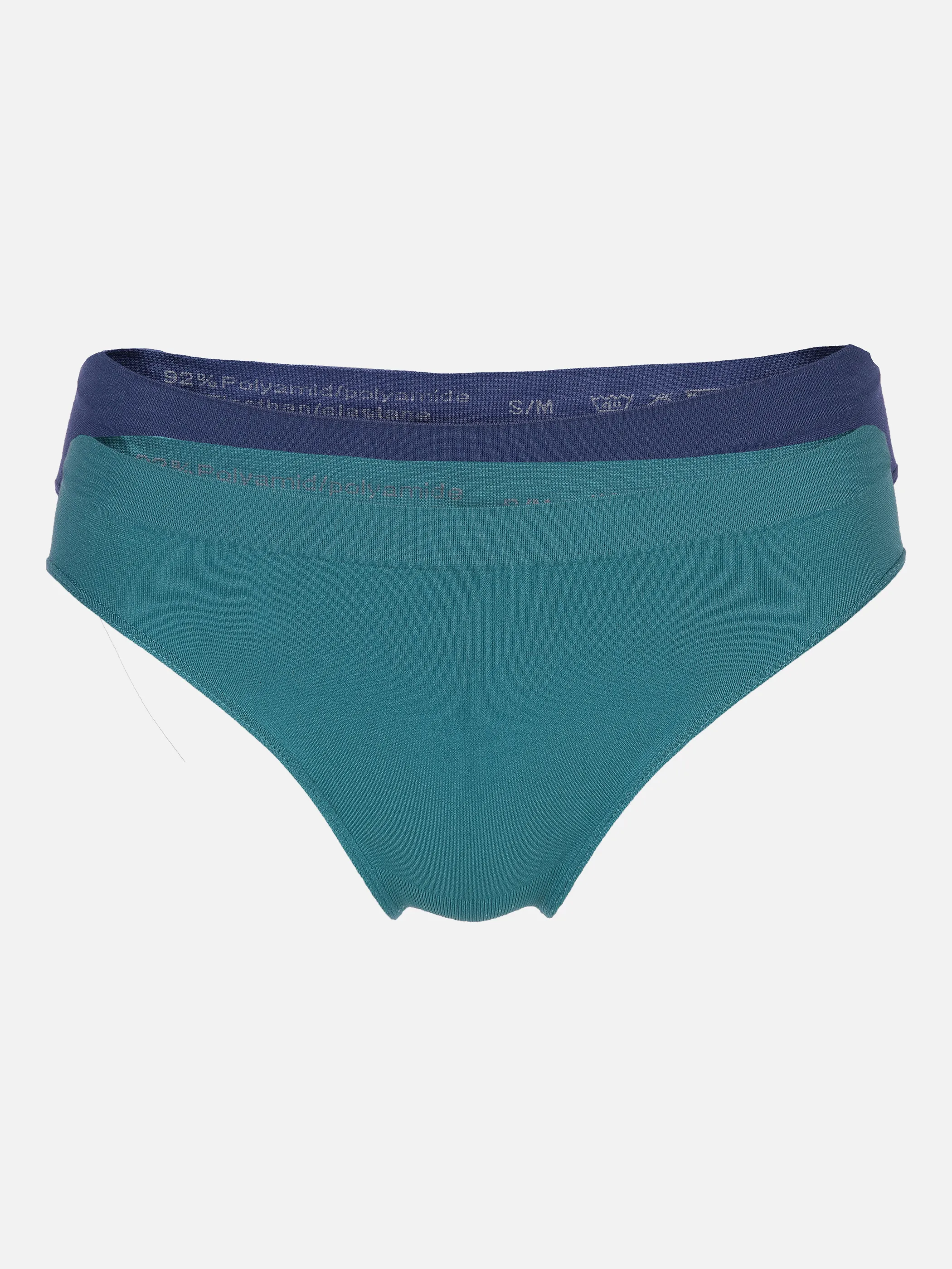 Da. Bikinislip 2er Pack seamle Blau 878758 BLAU/GRÜN 1 Da. Bikinislip 2er Pack seamle Blau 878758 BLAU/GRÜN 1