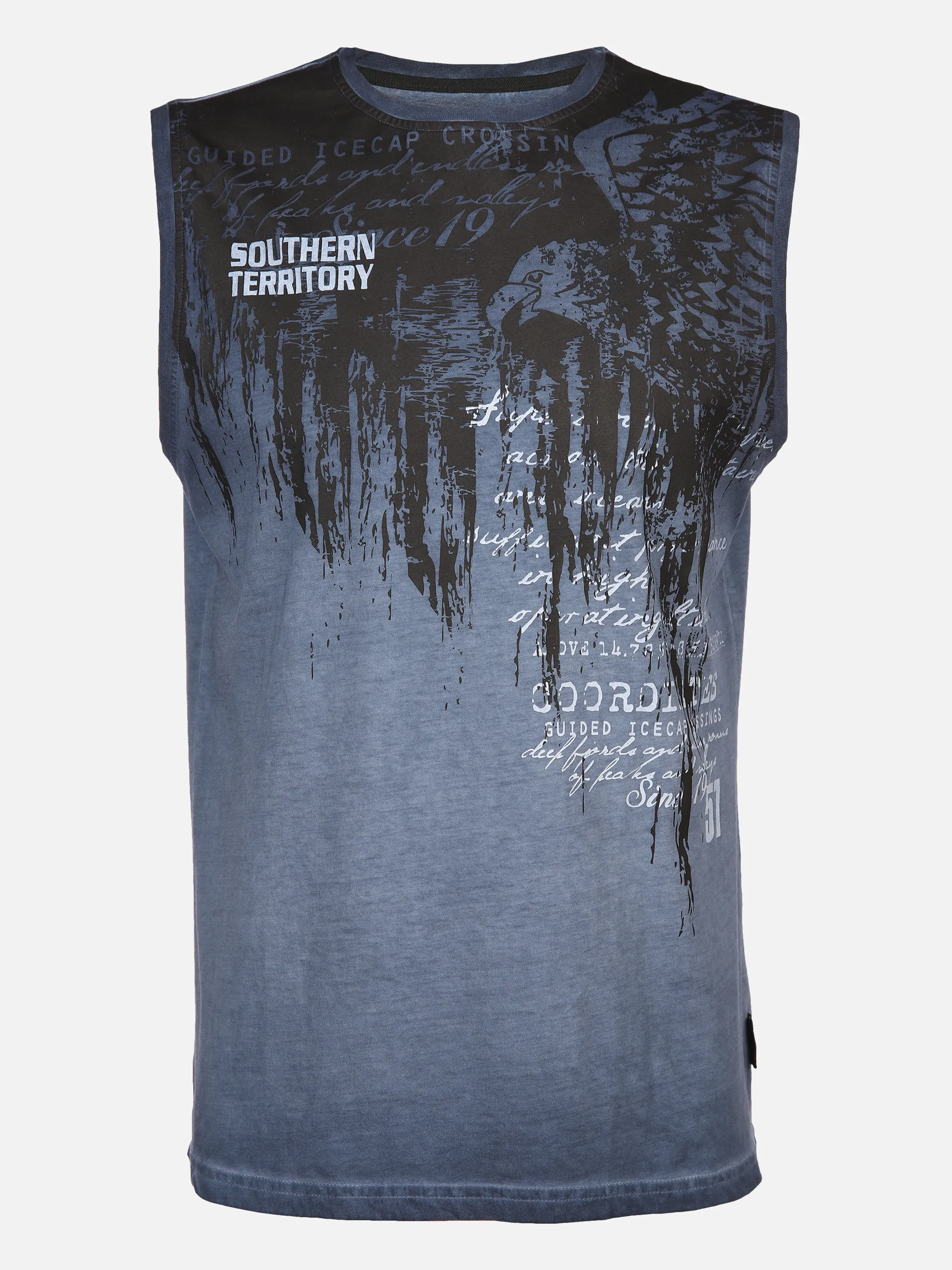 Southern Territory He. Muscleshirt washer print Blau 884156 BLUE 1 Southern Territory He. Muscleshirt washer print Blau 884156 BLUE 1