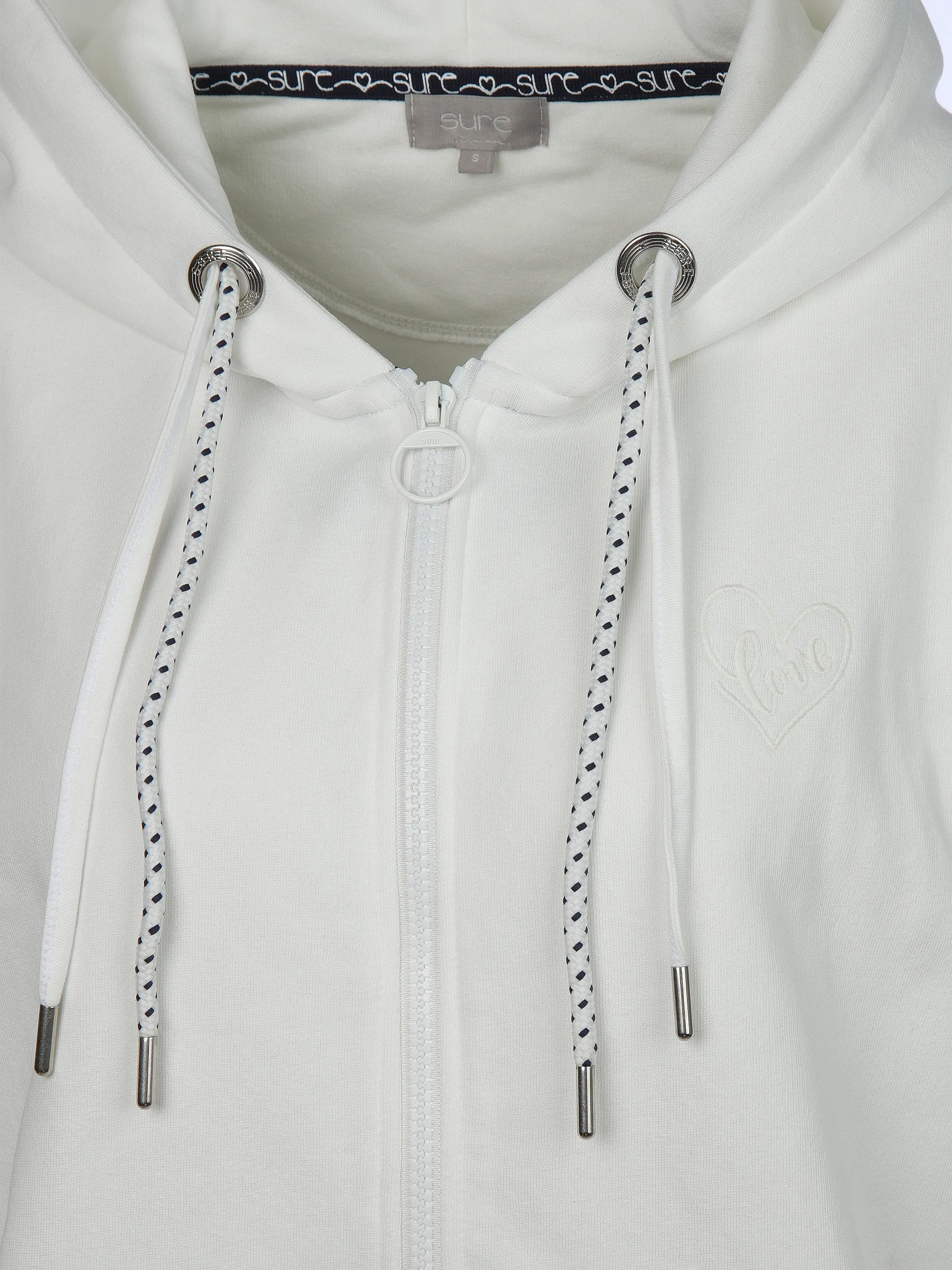 Sure Da-Sweat-Cardigan m. Kapuze Weiß 905918 CLOUD 3 Sure Da-Sweat-Cardigan m. Kapuze Weiß 905918 CLOUD 3