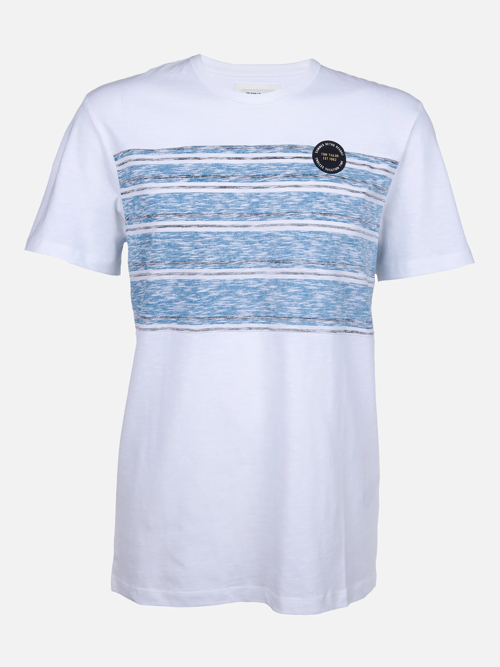 Tom Tailor 1031631 panel striped t-shirt Weiß 865784 20000 1 Tom Tailor 1031631 panel striped t-shirt Weiß 865784 20000 1