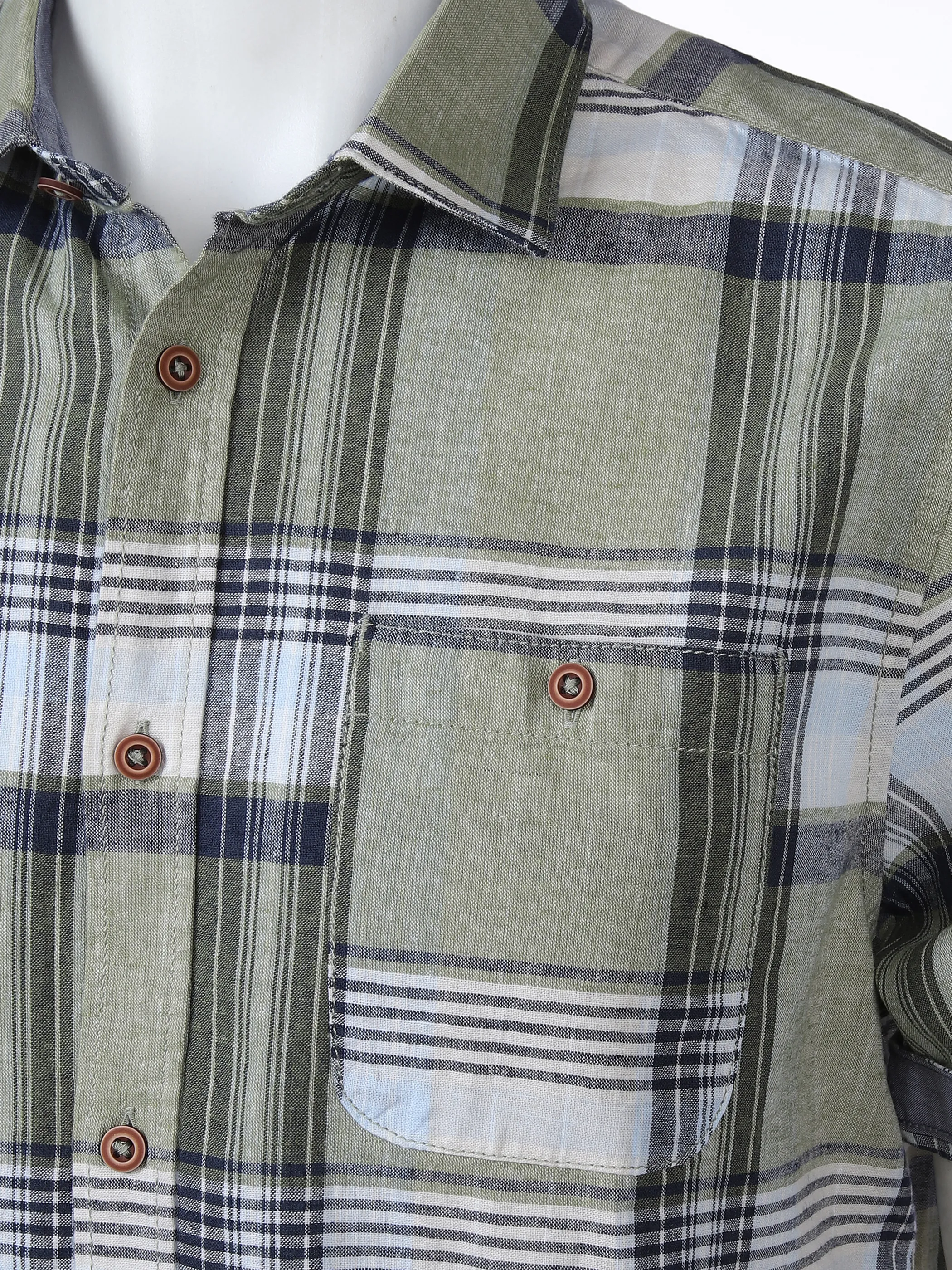 Tom Tailor 1029818 checked cotton linen s Grün 862558 29067 3 Tom Tailor 1029818 checked cotton linen s Grün 862558 29067 3