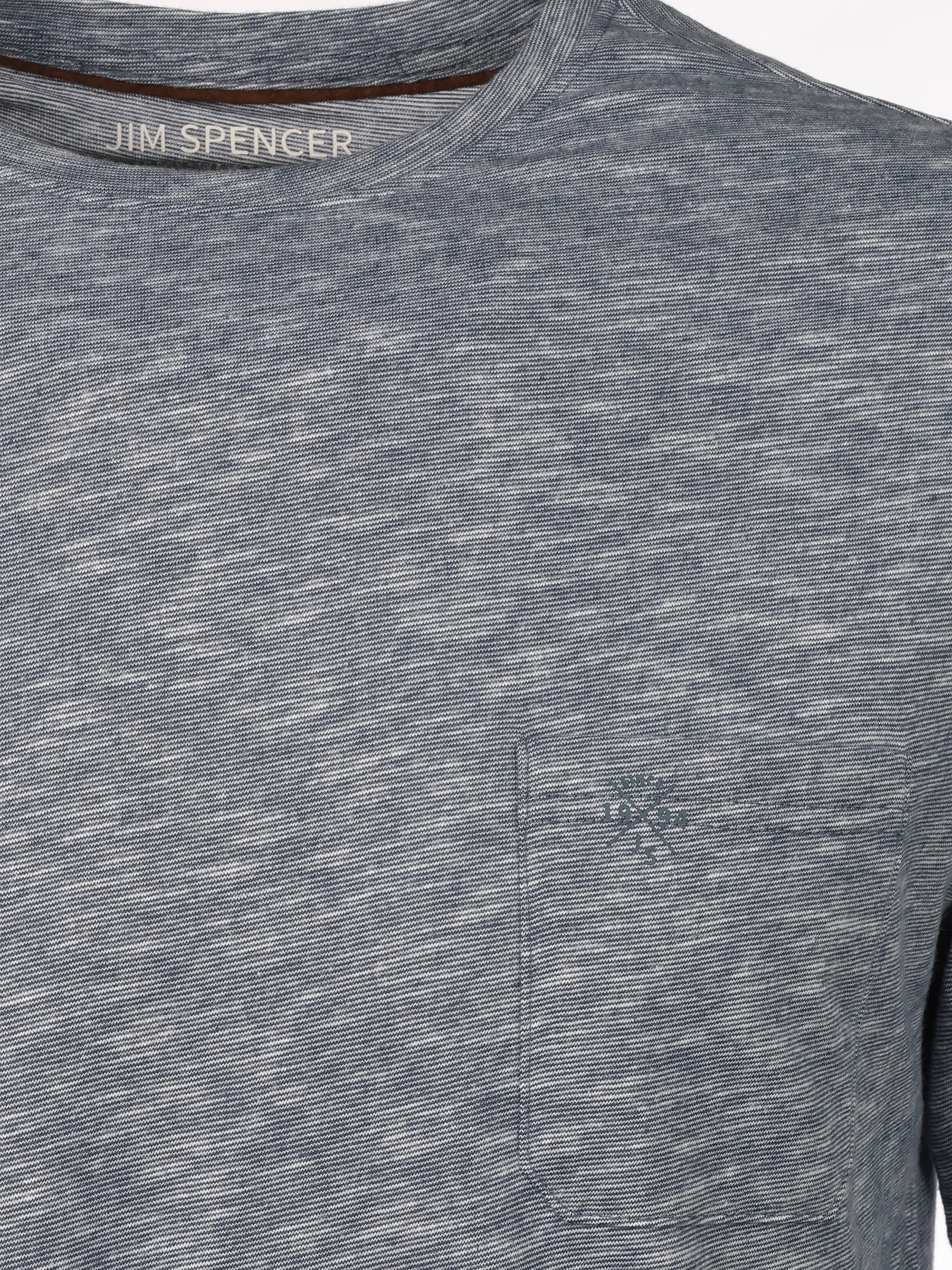 Jim Spencer He. T-Shirt 1/2 Arm grindle Blau 922527 NAVY 3