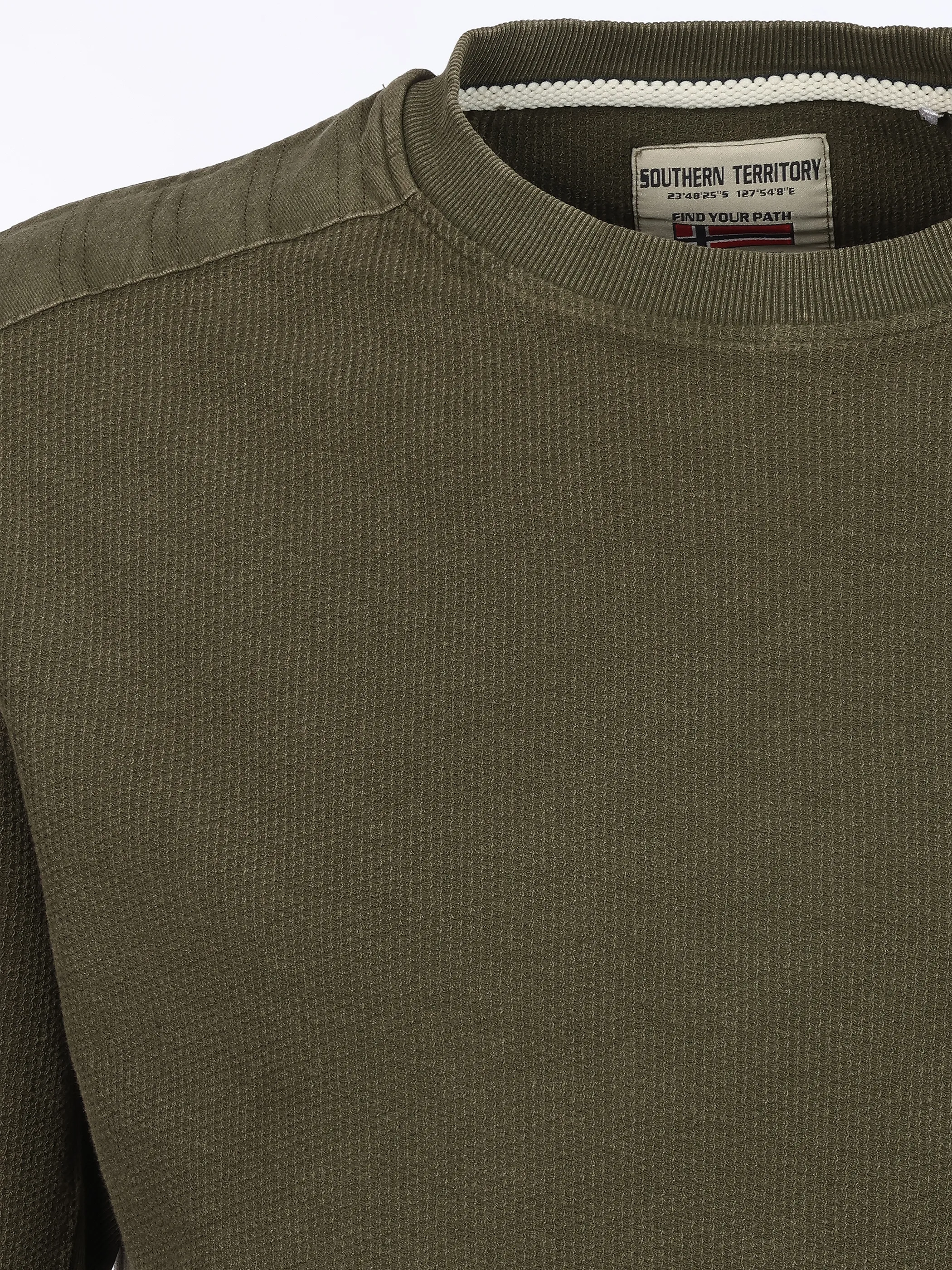 Southern Territory He. T-Shirt 1/1 Arm Struktur Oliv 931167 OLIVE 3