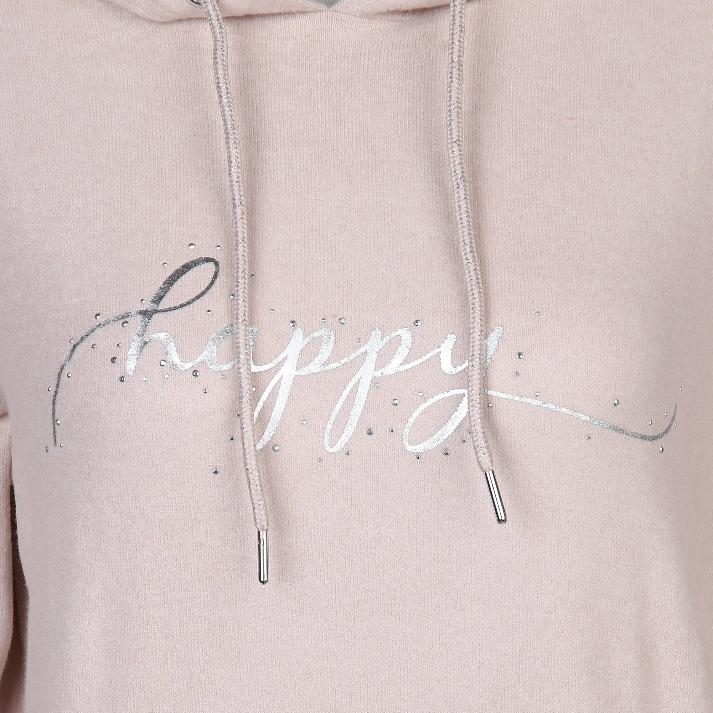 Sure Da-Flauschhoodie m.Folienprint Beige 880495 BEIGE MEL. 3