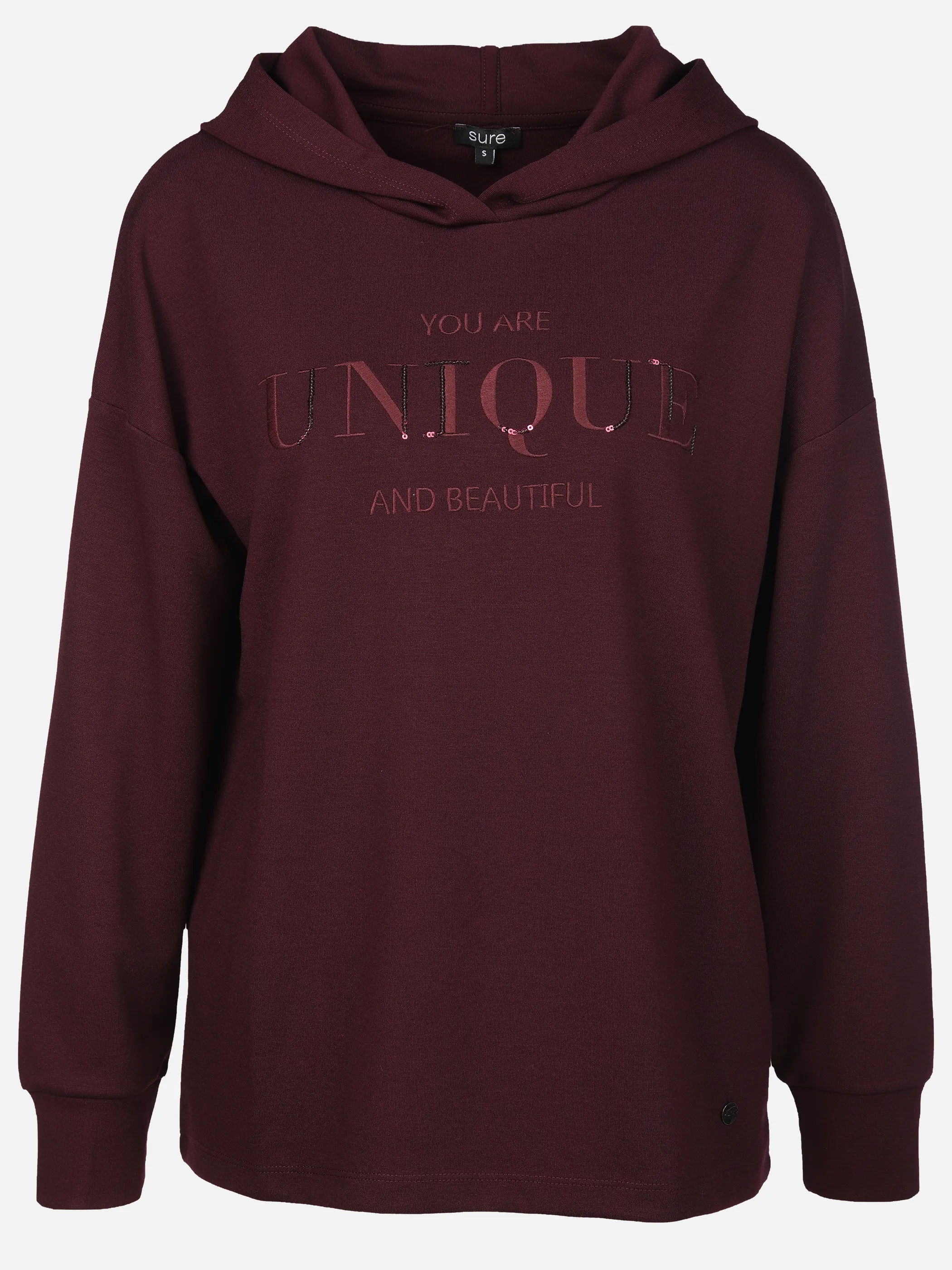 Sure Da-Sweatshirt m. Kapuze Lila 913336 FUDGE 1