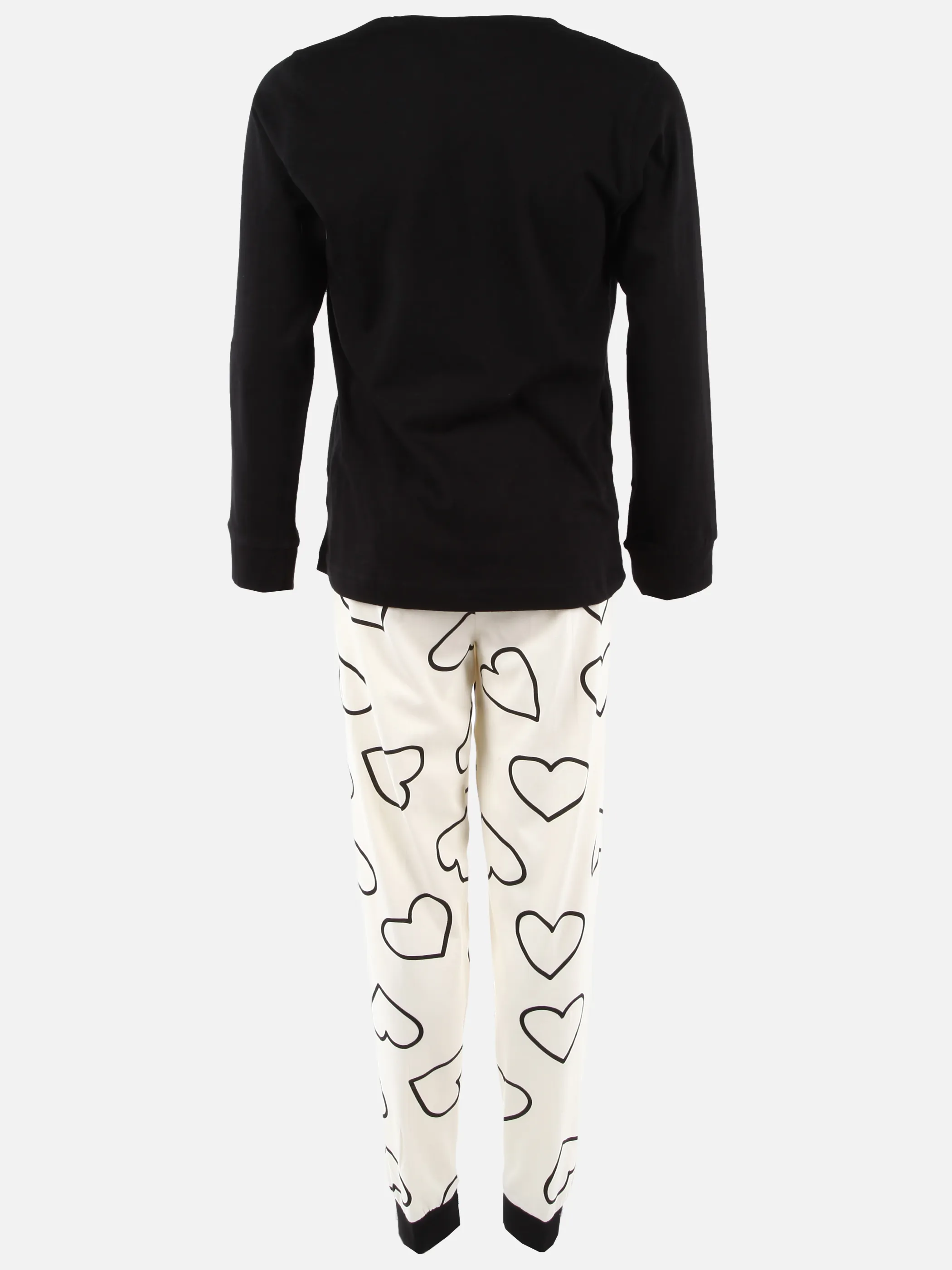 One Way JM Pyjama Herzen Schwarz 929142 SCHWARZ 2