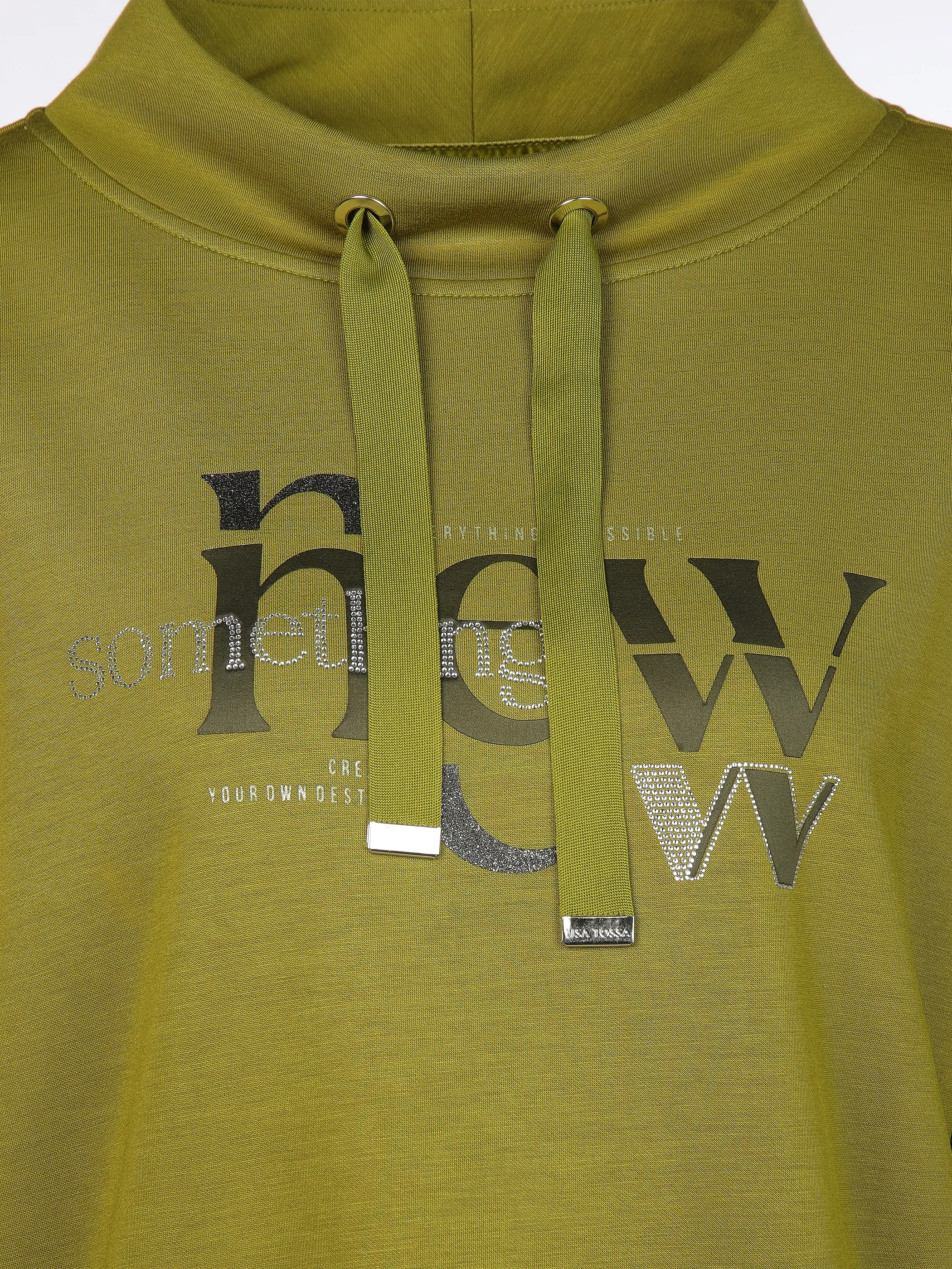 Lisa Tossa Da-Edel Sweatshirt m. Stehkrag Grün 916288 CARDOMON 3