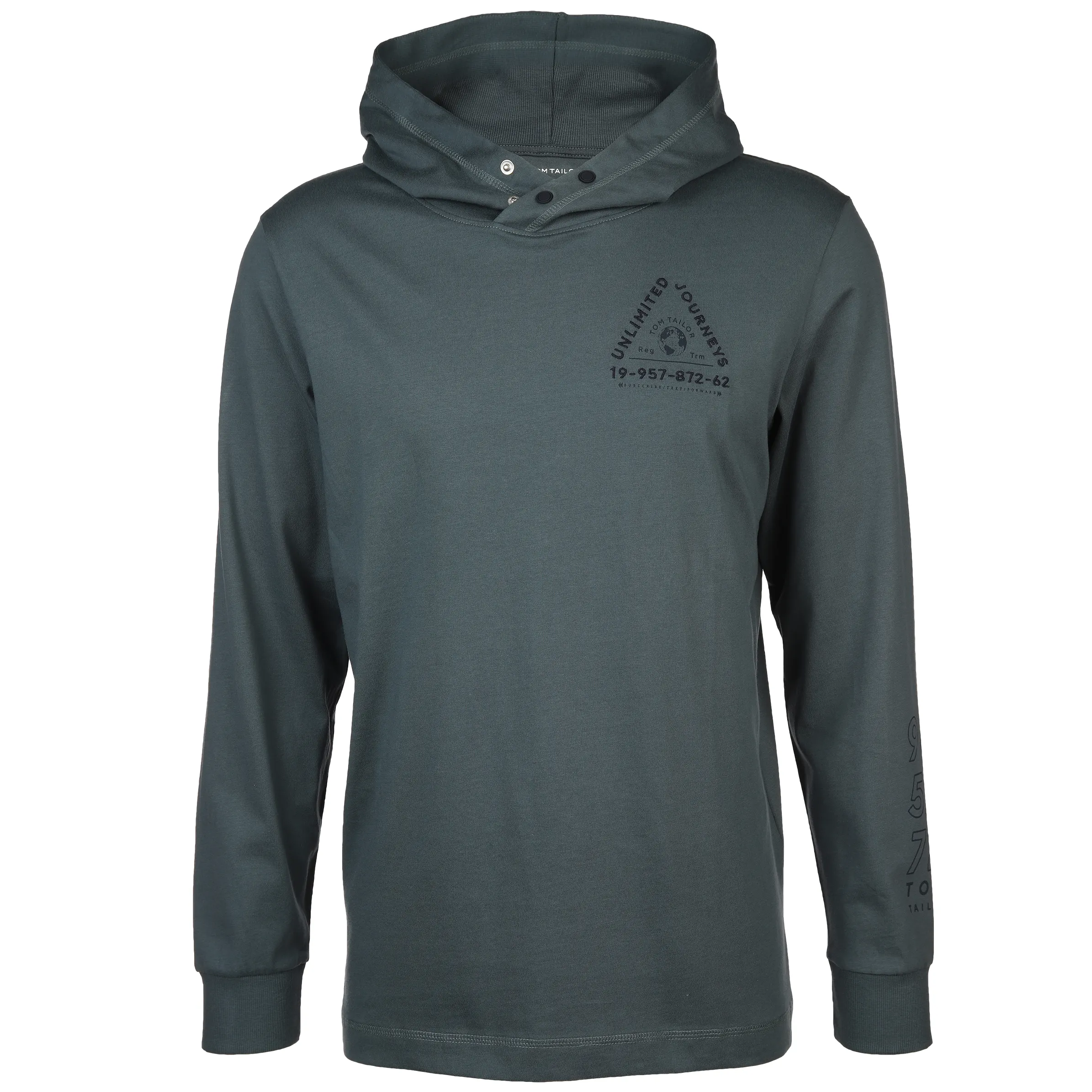 Tom Tailor 1039647 longsleeve with hood Grün 887467 32506 1 Tom Tailor 1039647 longsleeve with hood Grün 887467 32506 1