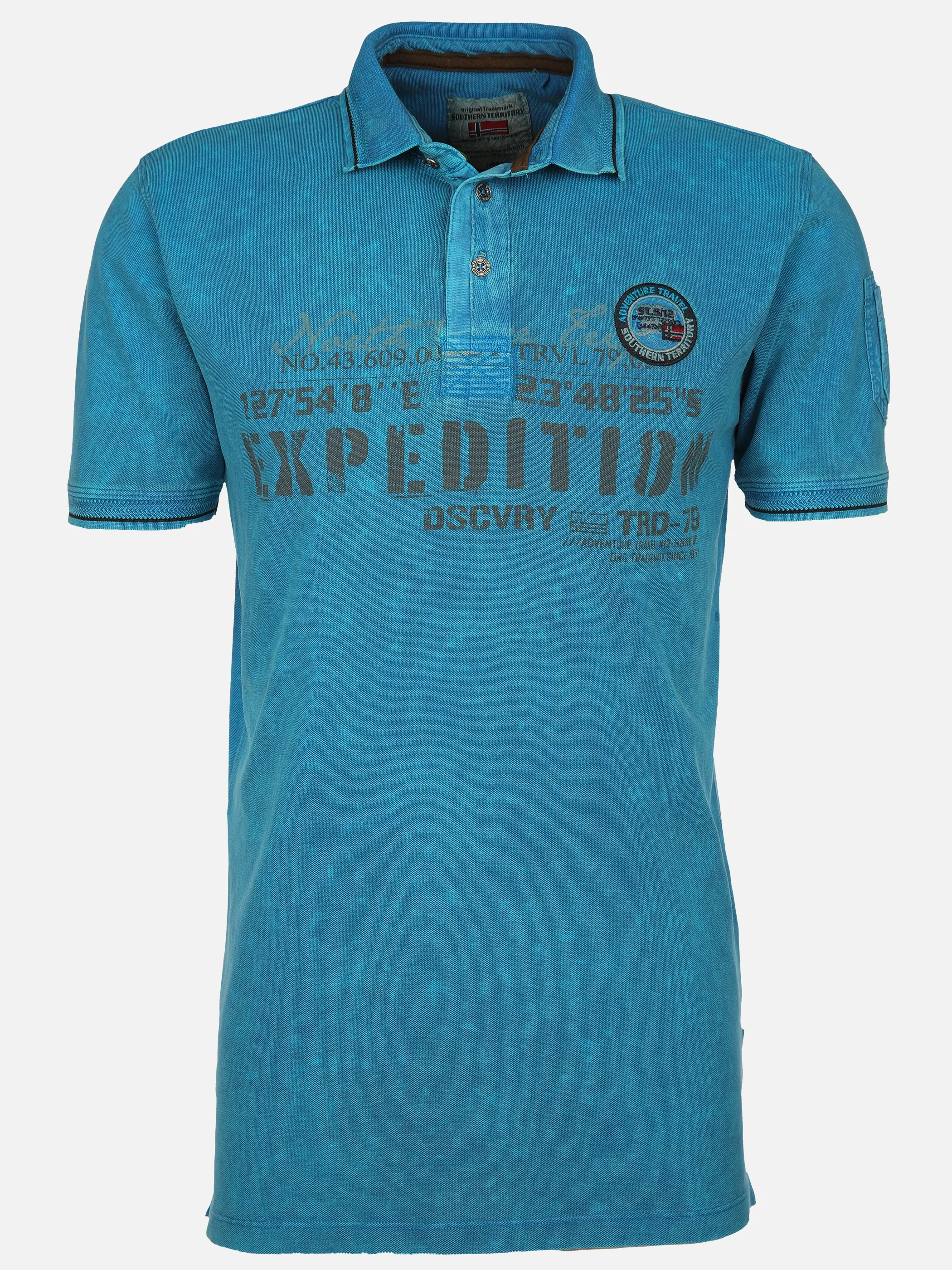 Southern Territory He. Poloshirt 1/2 Arm washer Blau 905099 OCEAN 1 Southern Territory He. Poloshirt 1/2 Arm washer Blau 905099 OCEAN 1