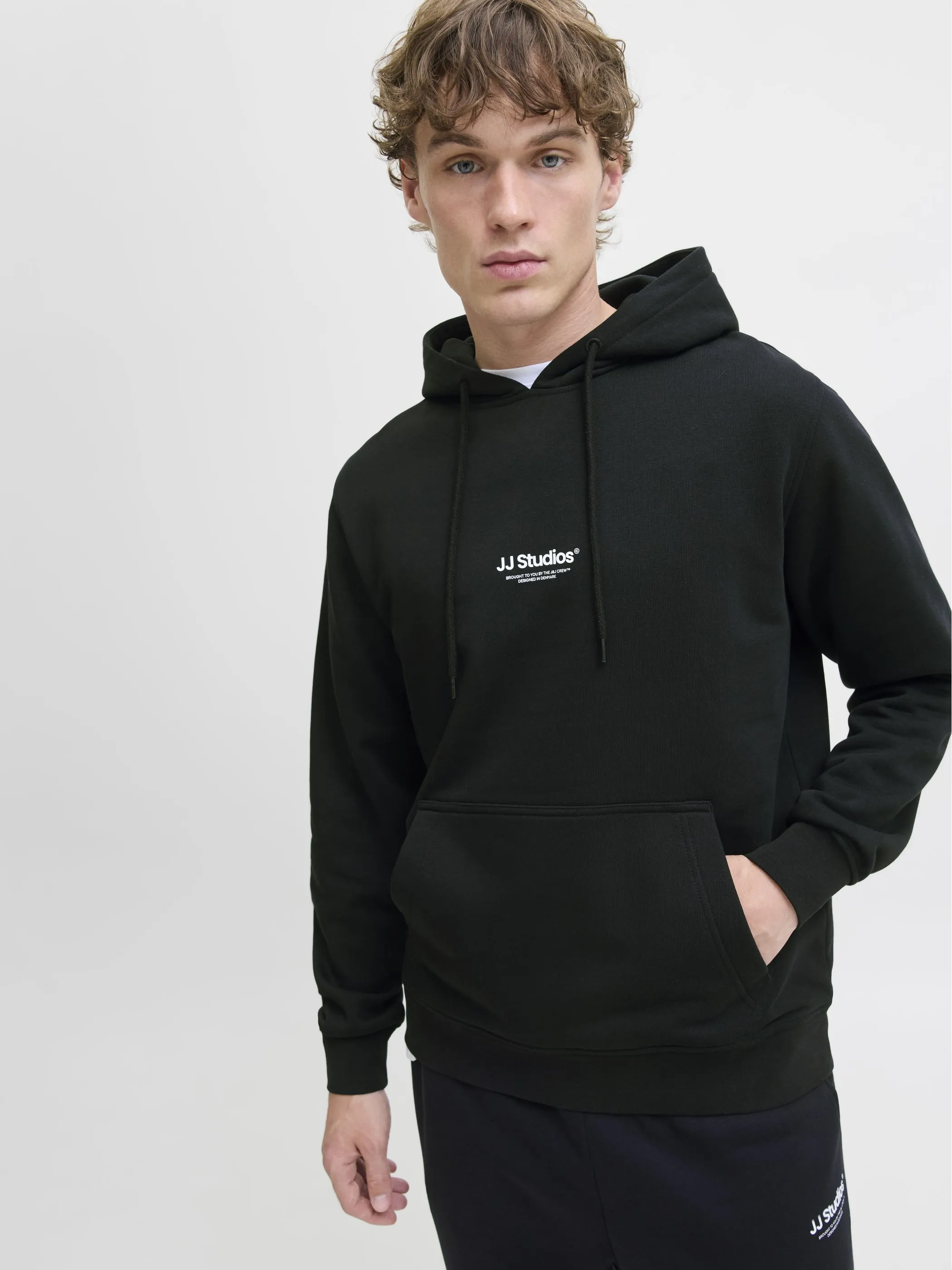 Jack Jones 12278789 JJESOHO SWEAT HOOD NO Schwarz 912423 178012