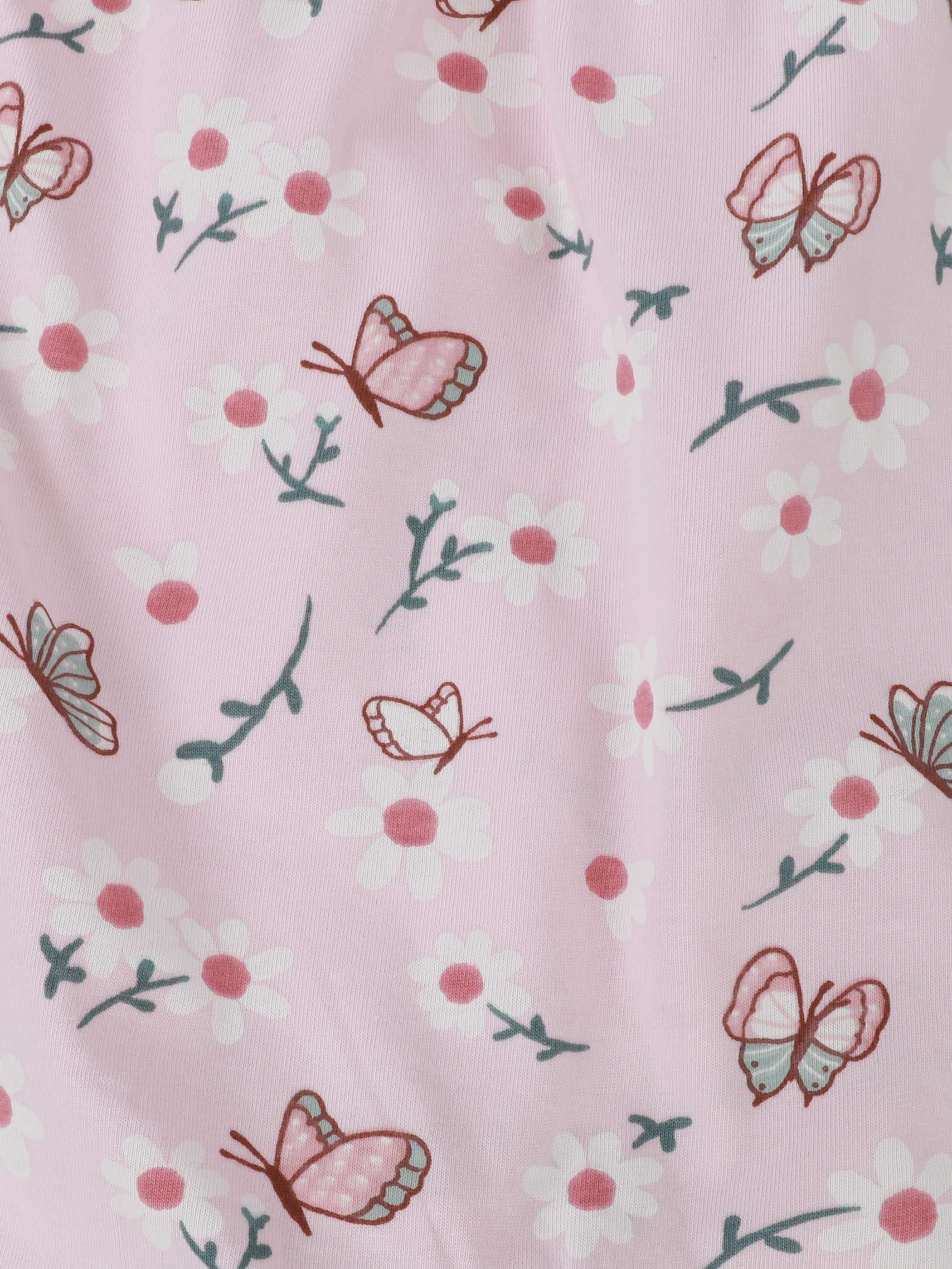 Bubble Gum BM Strampler rosa mit blumen AOP Rosa 930341 ROSA 3