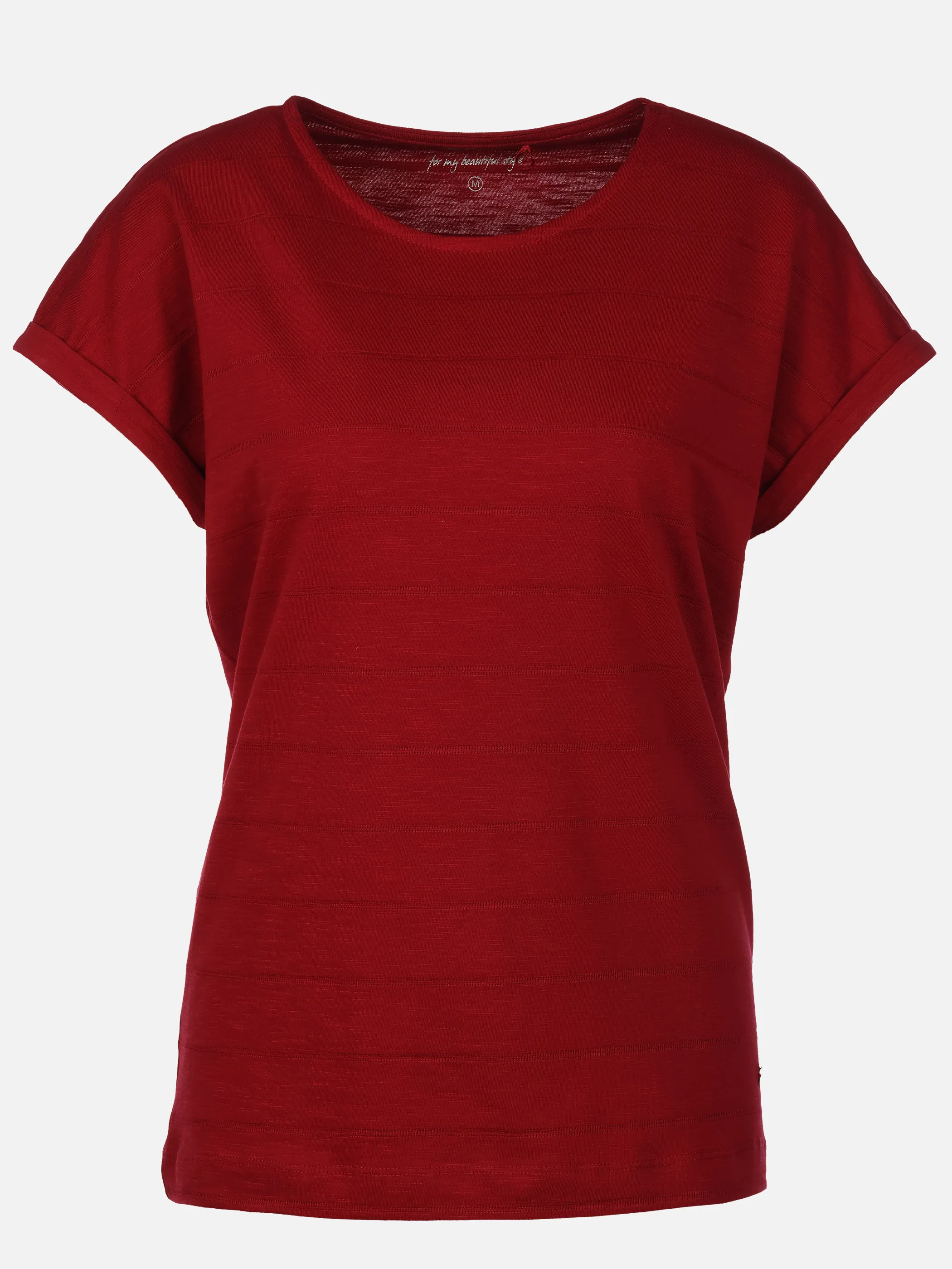 Sure Da-Struktur-T-Shirt Rot 922011 RHUBARB 1