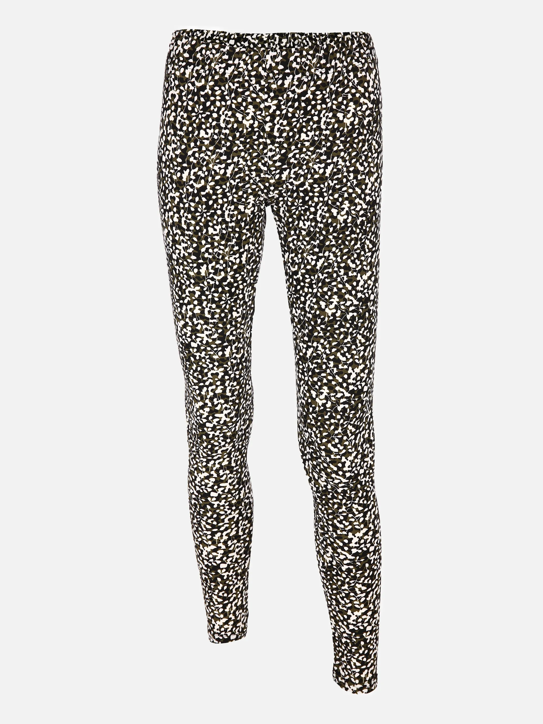 Sure Da-Leggings bedruckt Schwarz 837164 PLANT PRIN 1