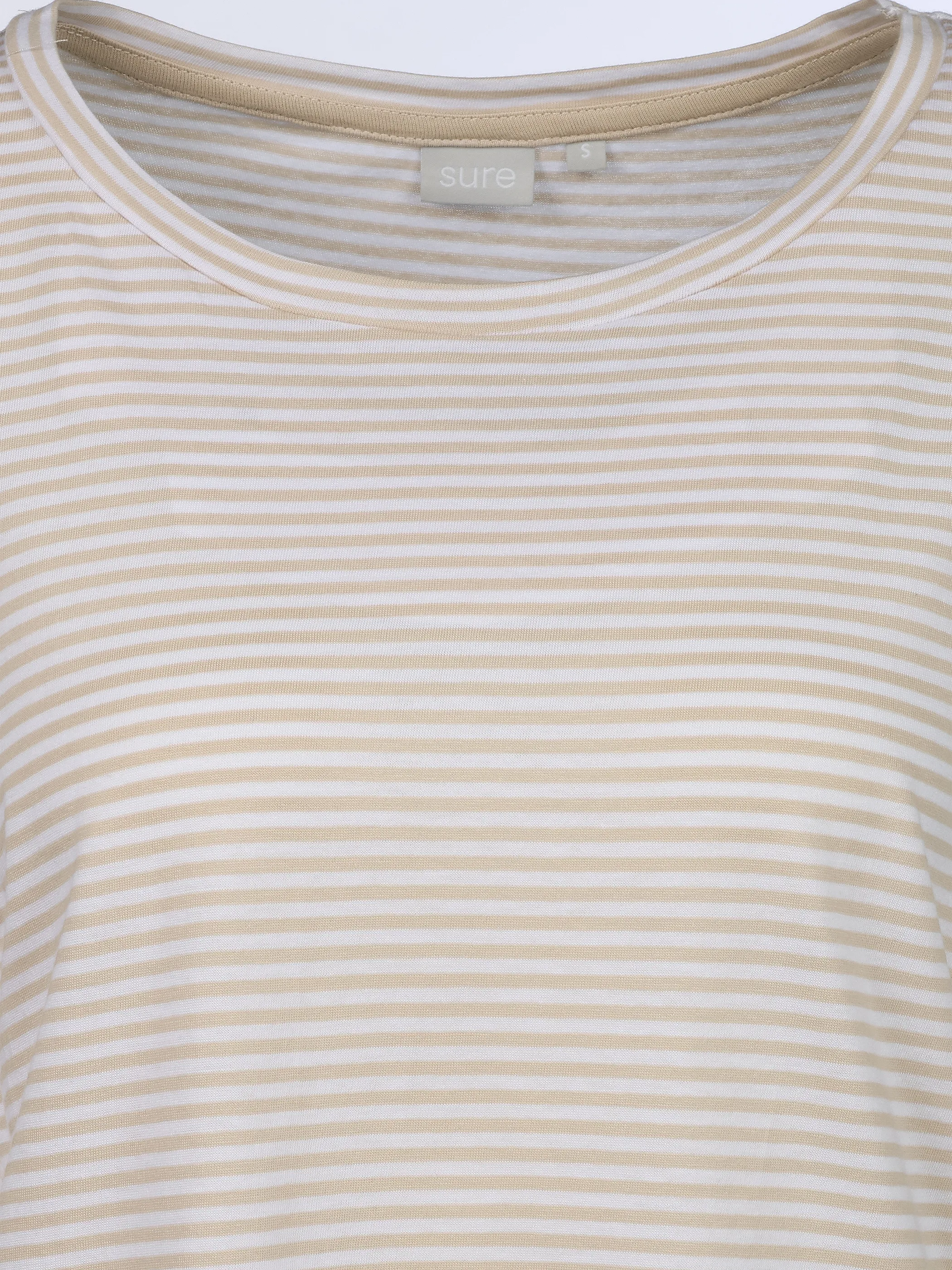 Sure Da-Streifen-T-Shirt Beige 922010 FRENCHOAK 3
