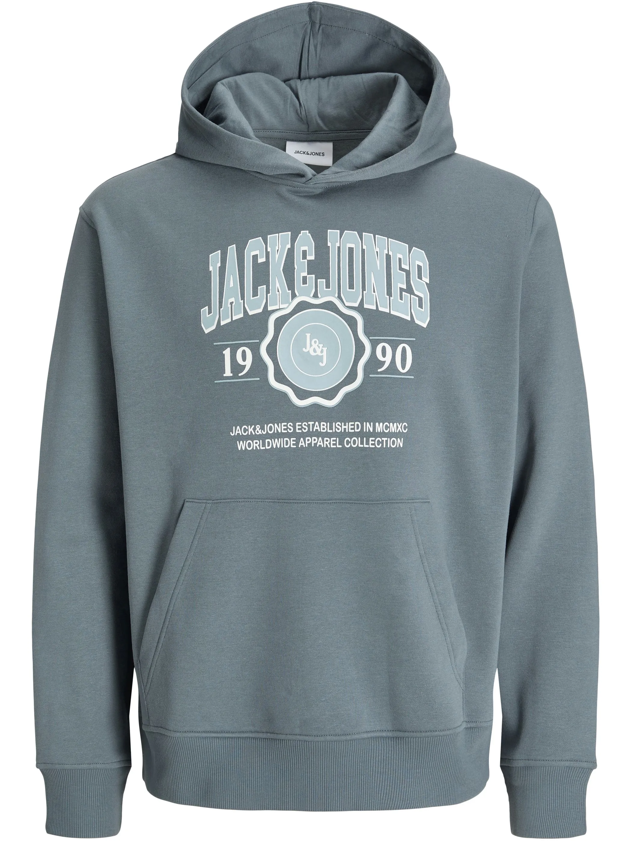 Jack Jones 12278640 JJMAKO SWEAT HOOD Blau 925548 176707 1
