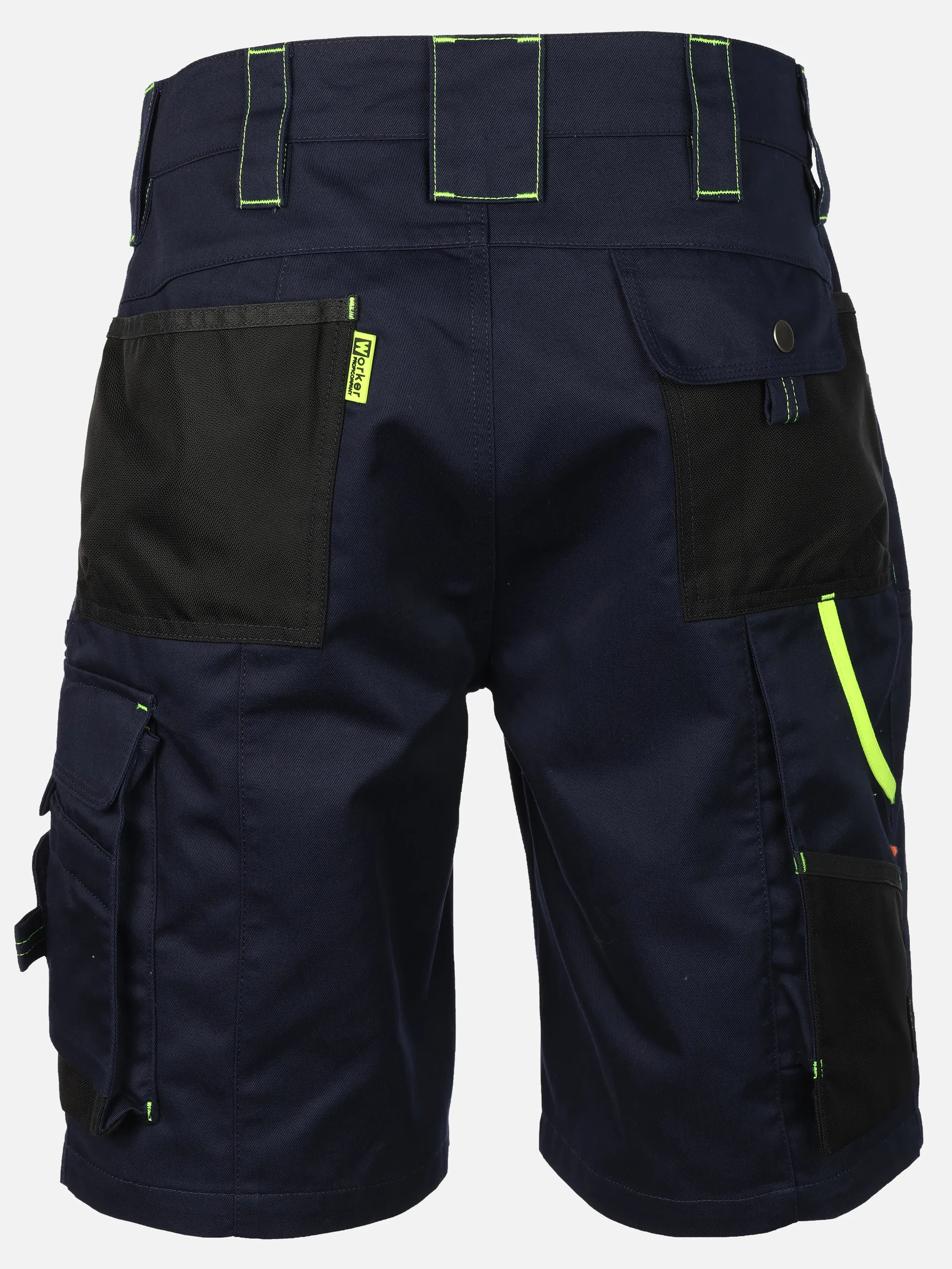 Worker He. Workershorts Neon Blau 923264 NAVY/GELB 2