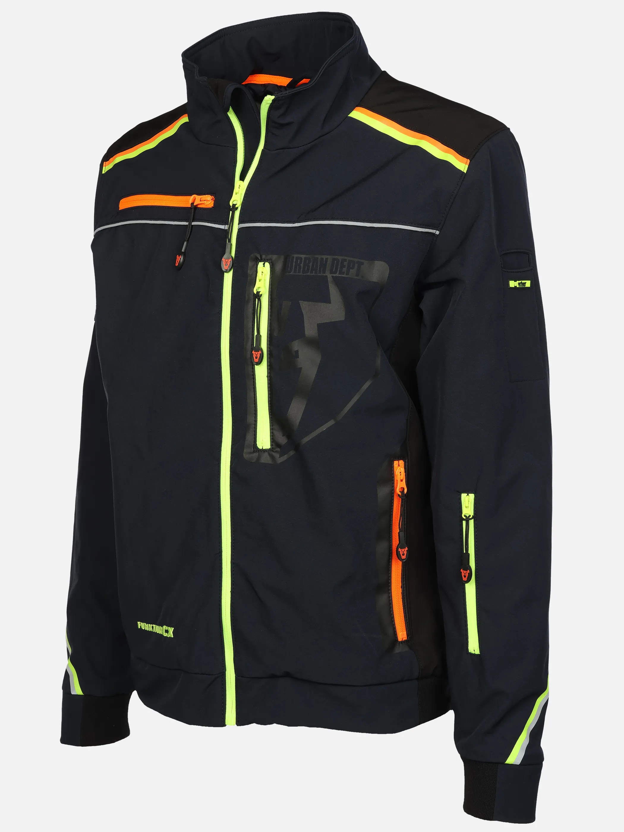 Worker He. Softshellblouson NEON reflective Marine 898410 NAVY2 3