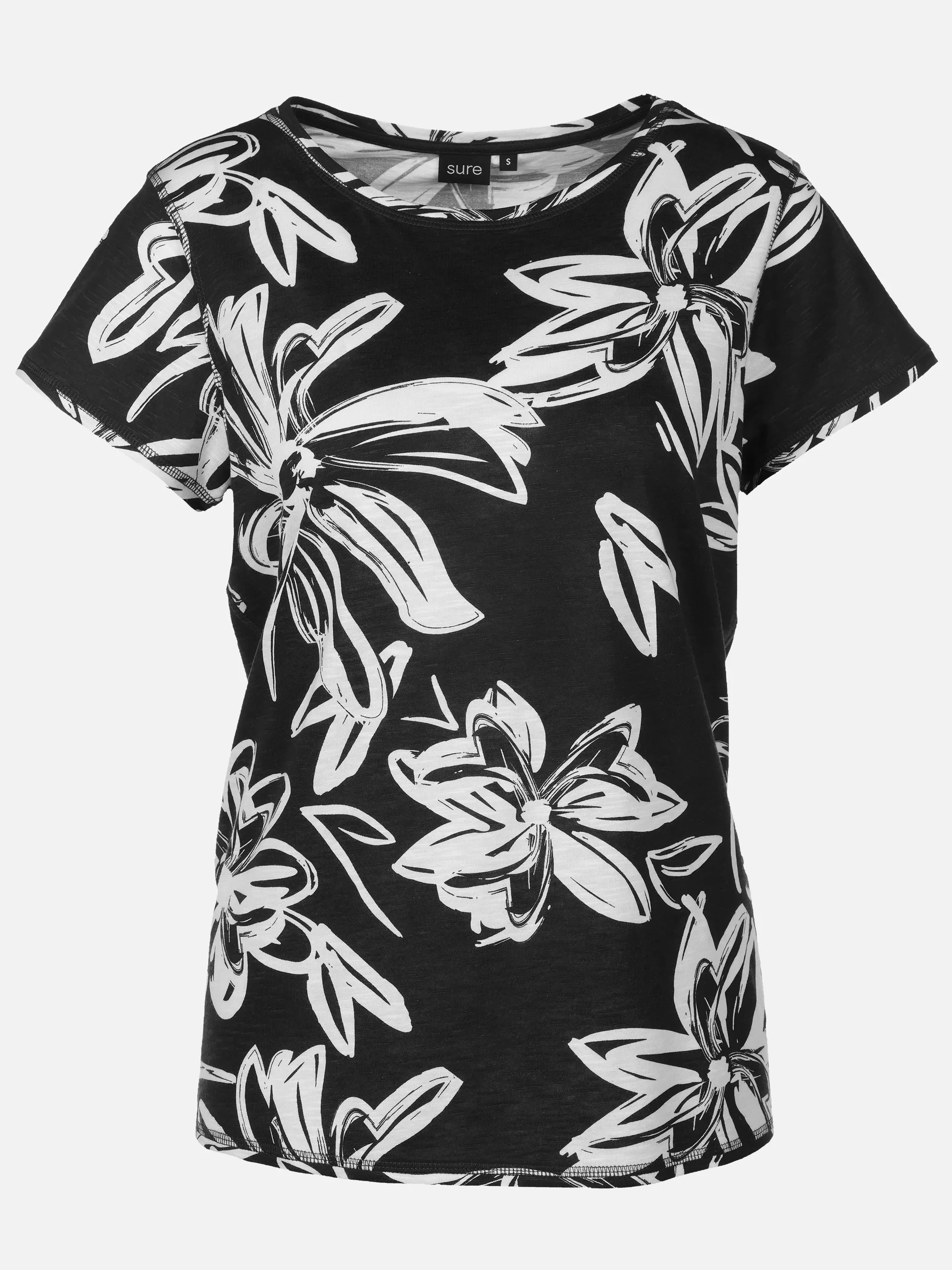 Sure Da-Print-T-Shirt Schwarz 922187 SW 1