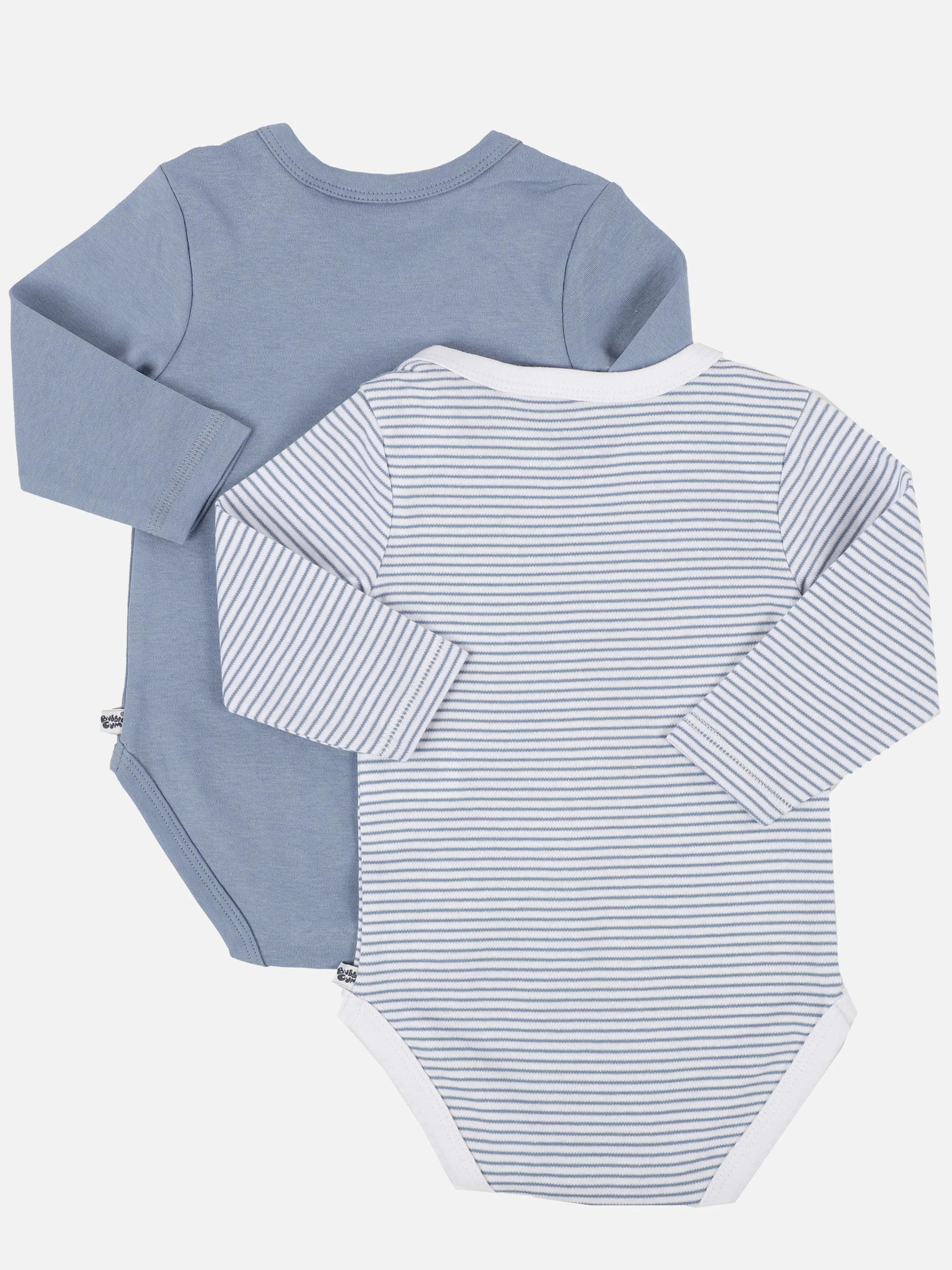Bubble Gum BJ 2er Pack Bodys americanstil in blau + gestreift Blau 895161 BLAU 2