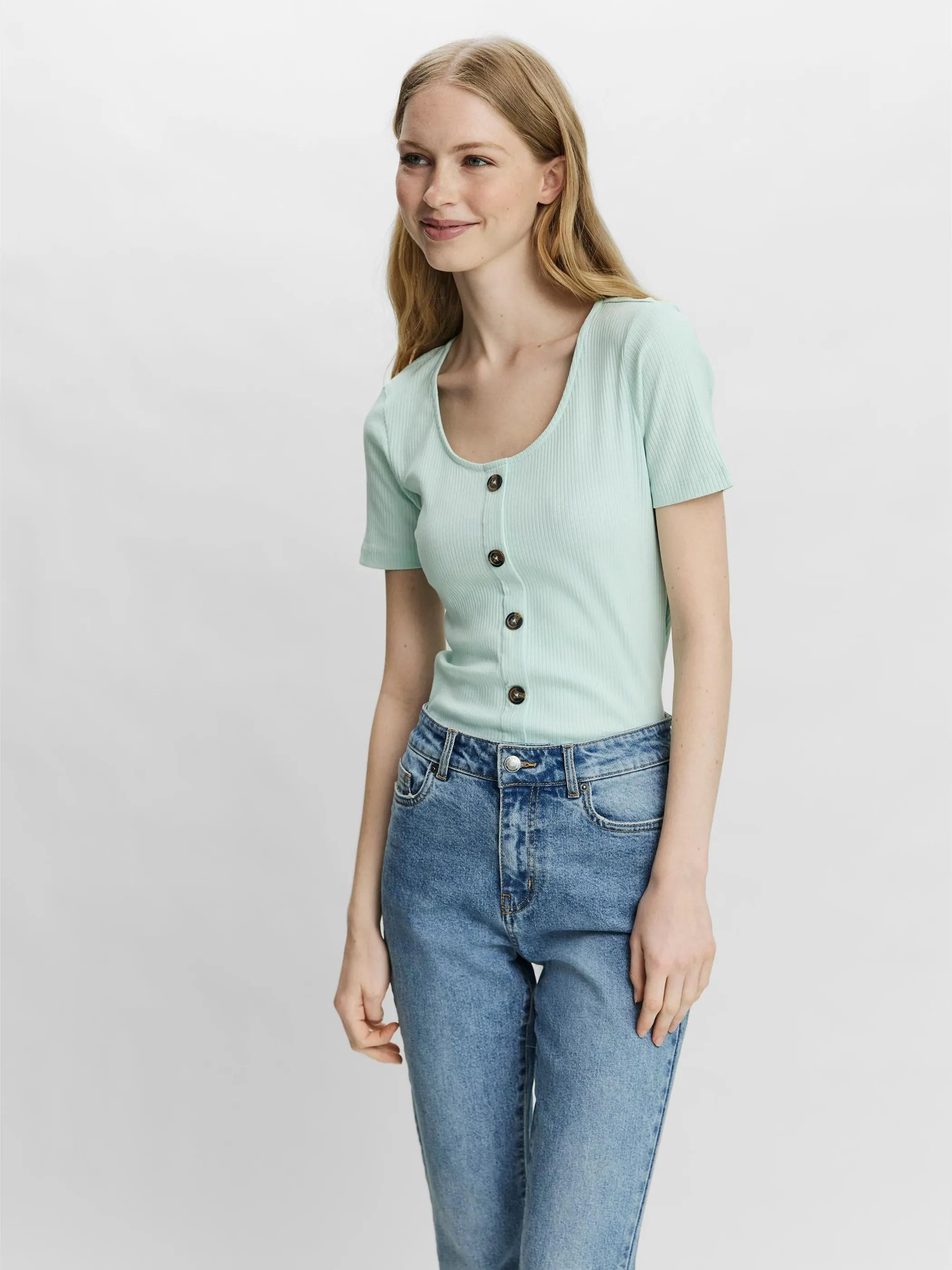 Vero Moda 10230199 VMHELSINKI SS TOP GA Blau 846463 175610 2 Vero Moda 10230199 VMHELSINKI SS TOP GA Blau 846463 175610 2