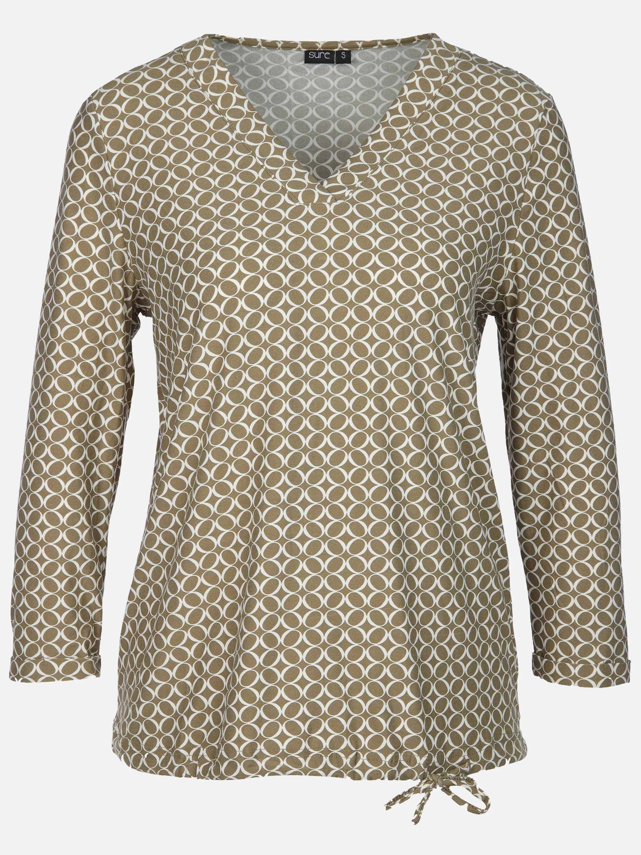 Sure Da-Print-Shirt m. 3/4 Arm Oliv 906568 KH 1