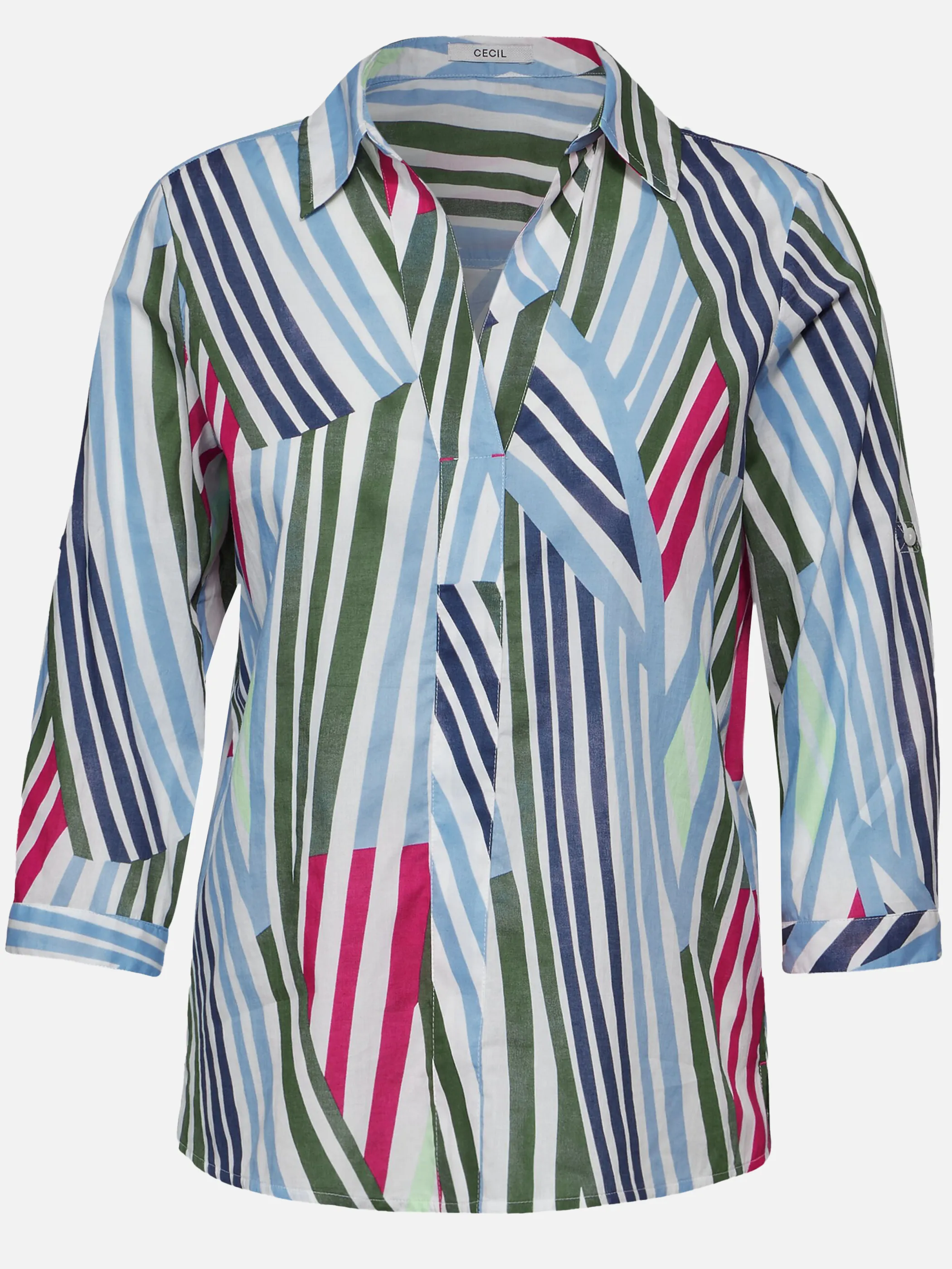 Cecil B344672 TOS Multicolor Light Cotton Blouse Weiß 897344 33474 1 Cecil B344672 TOS Multicolor Light Cotton Blouse Weiß 897344 33474 1
