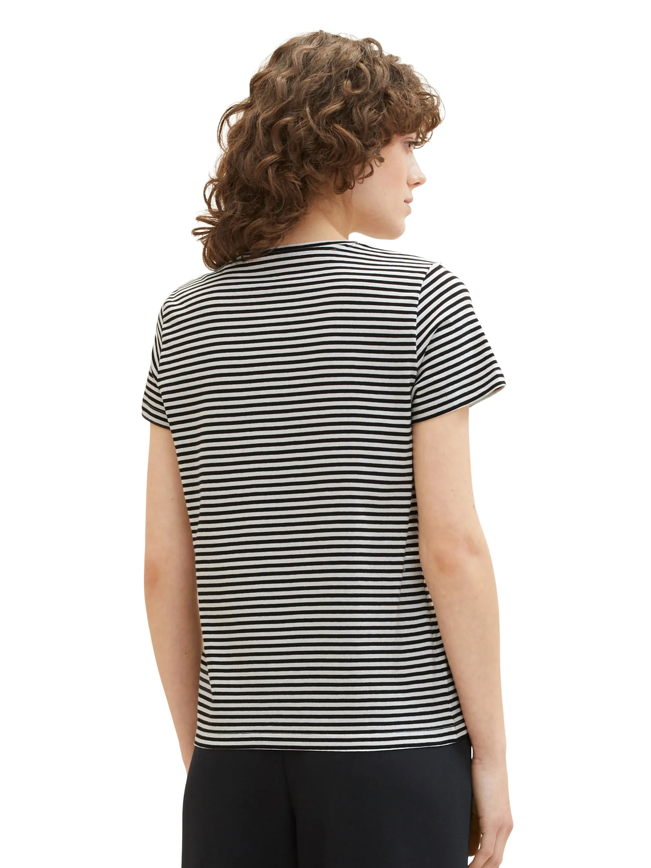 Tom Tailor 1036889 T-shirt v-neck Schwarz 880273 32152 2 Tom Tailor 1036889 T-shirt v-neck Schwarz 880273 32152 2