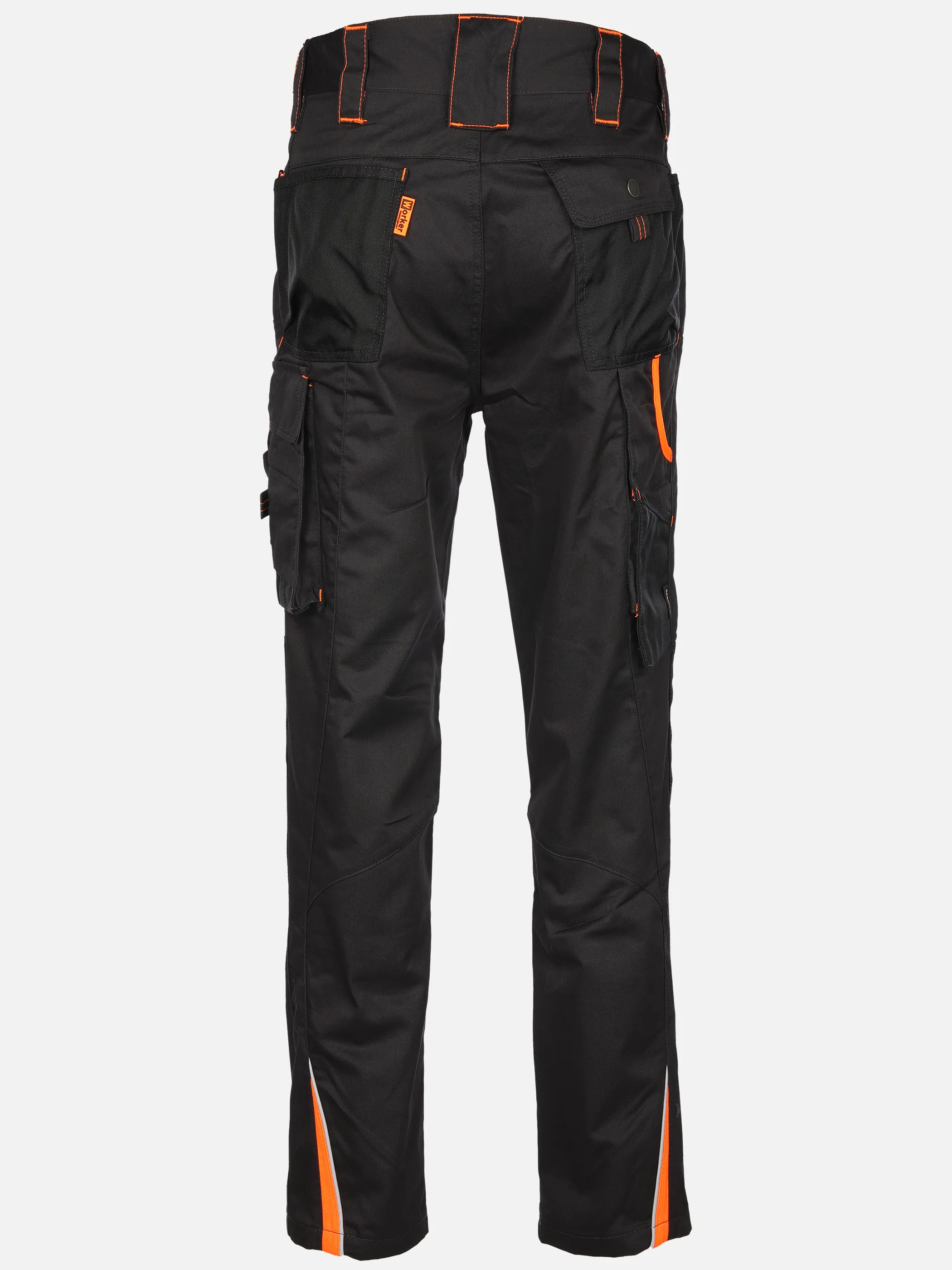 Worker He. Arbeitshose Neon Schwarz 929610 BL N ORANG 2