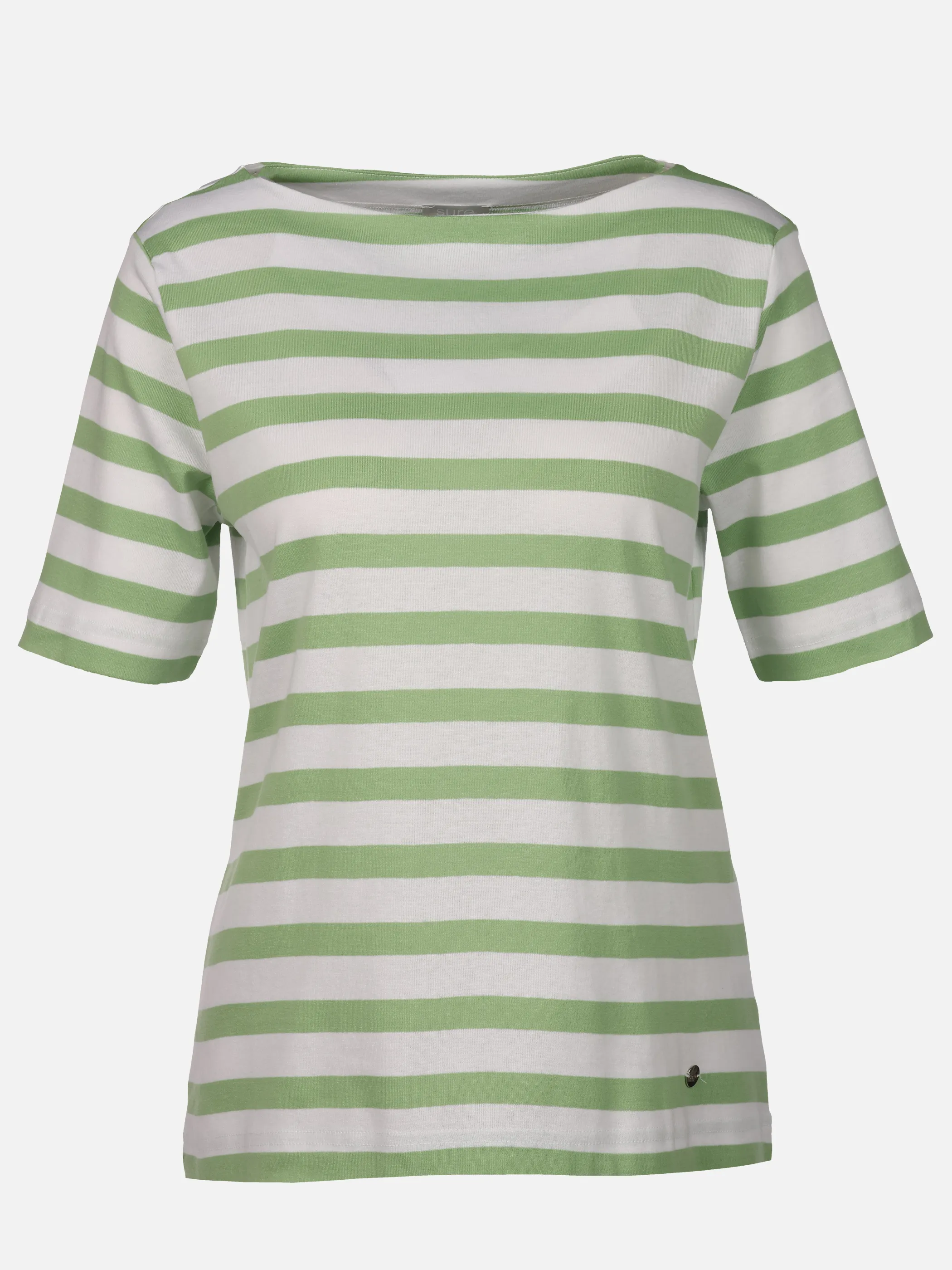 Sure Da-T-Shirt gestreift Grün 922067 QUIETGREEN 1