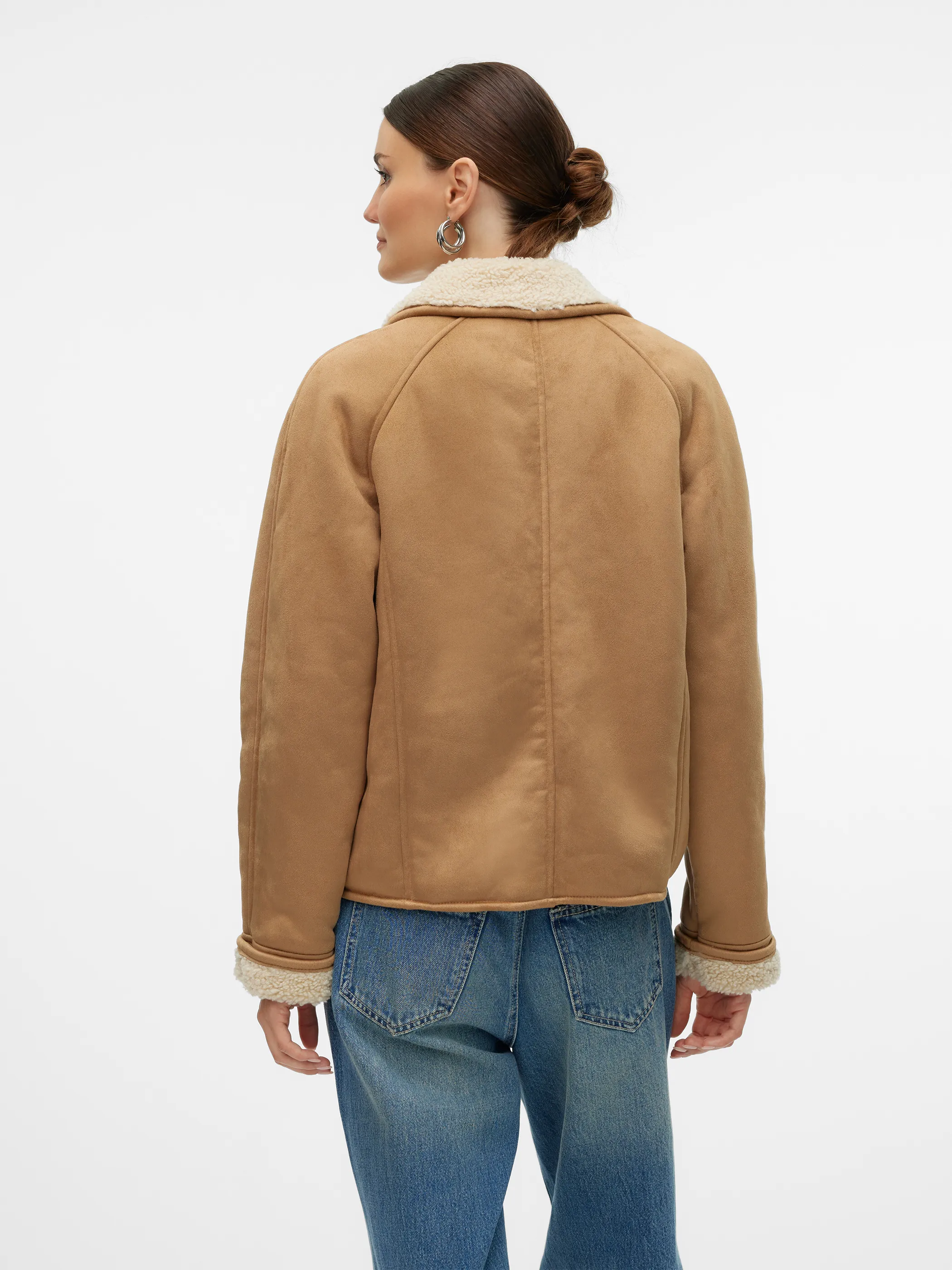 Vero Moda 10313914 VMELLA SHERLING JACKET Braun 898677 202611001 2