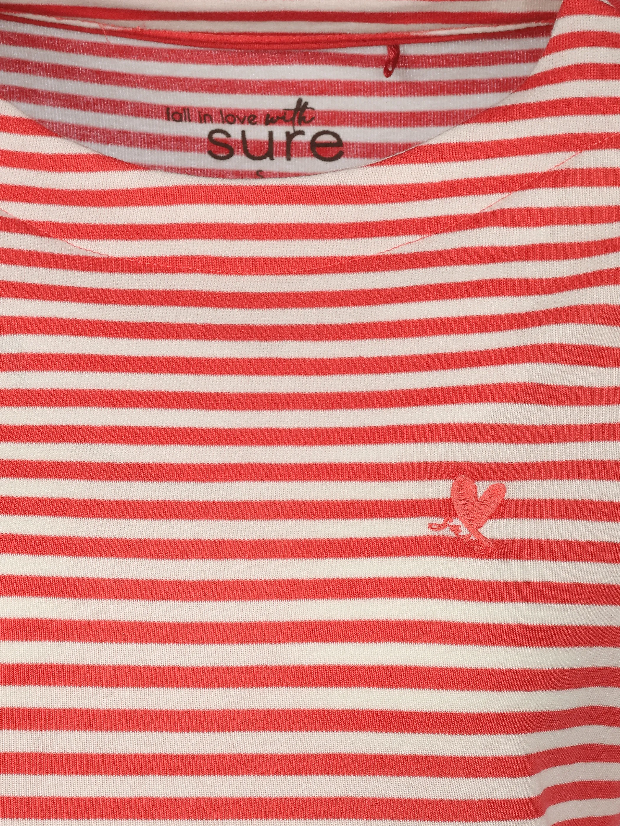 Sure Da-Streifen-Shirt 3/4 Arm Rosa 920700 ROSE 3