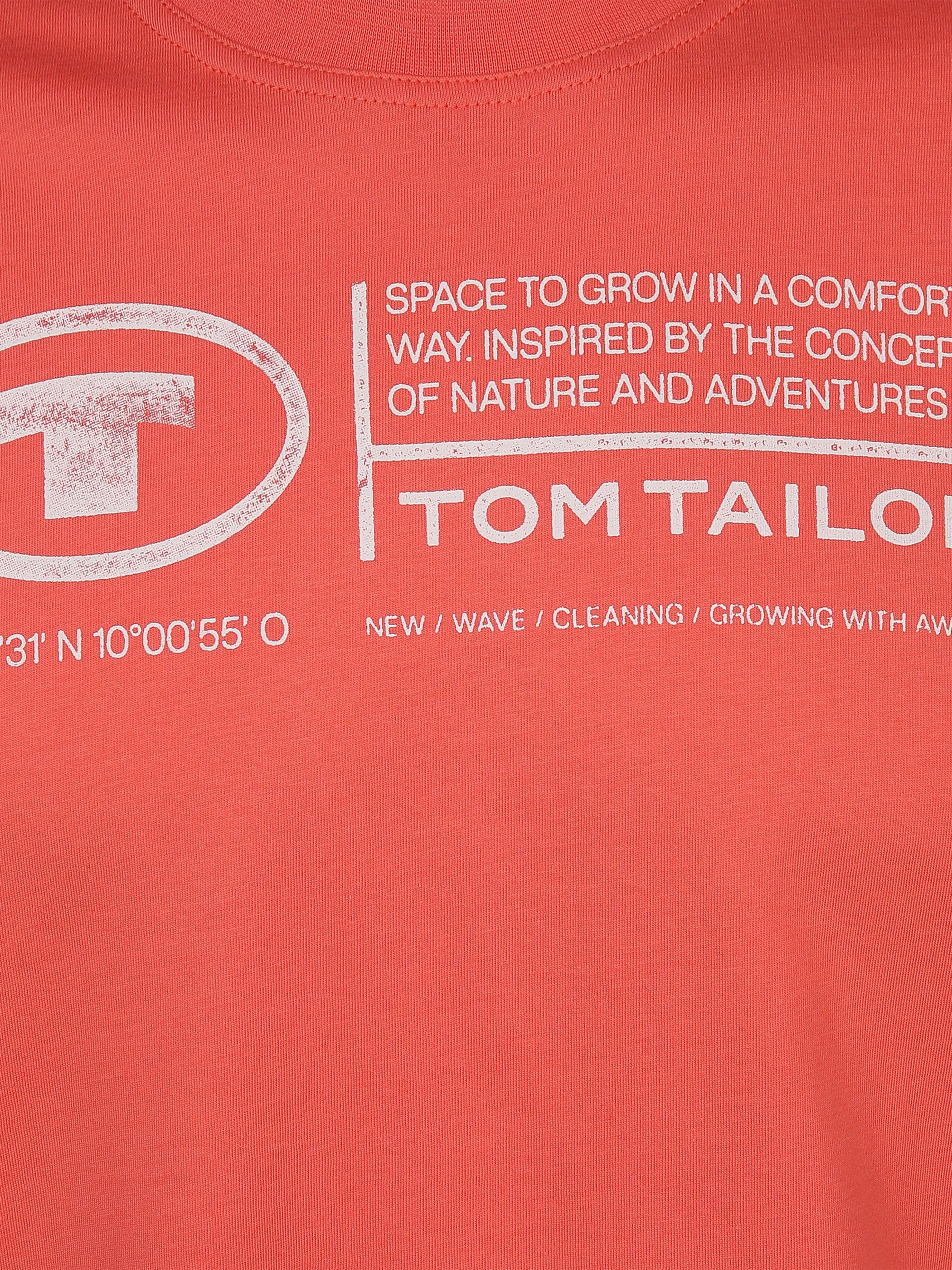 Tom Tailor 1035611 NOS printed crewneck t-shirt Orange 874939 11834 3 Tom Tailor 1035611 NOS printed crewneck t-shirt Orange 874939 11834 3