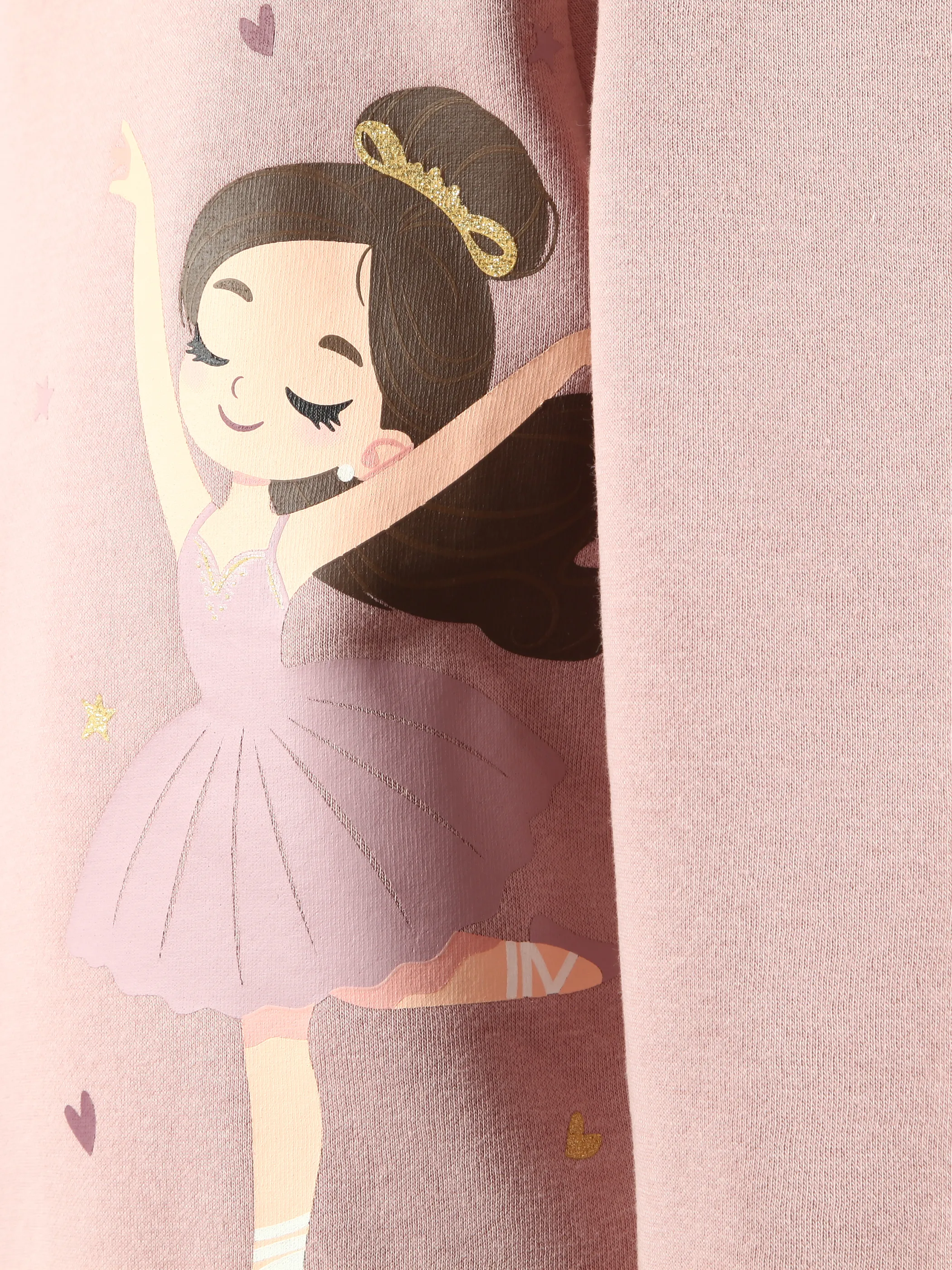 One Way KM Sweatshirt + Ballerina Print in rosa Rosa 916175 ROSA 3