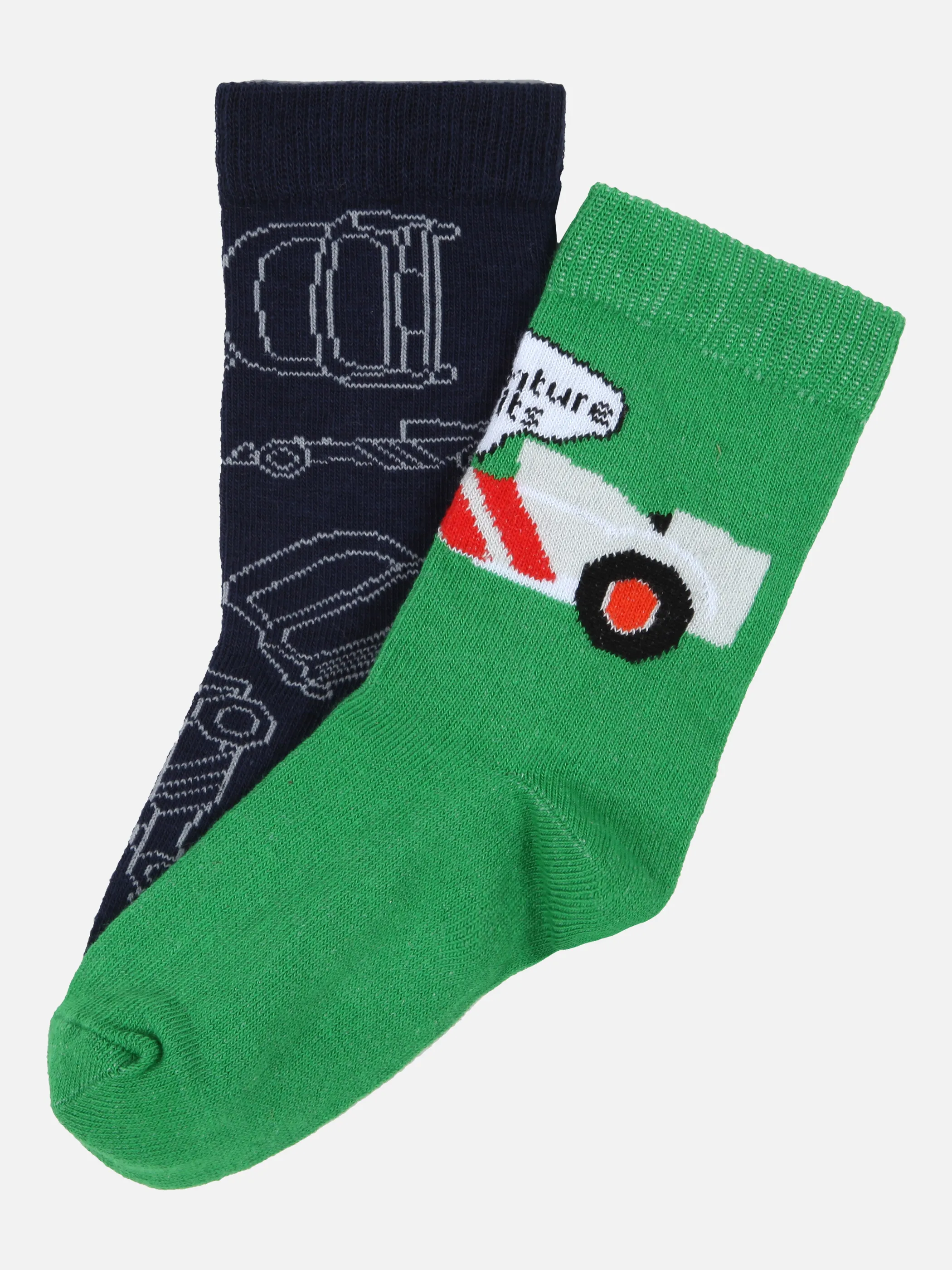 Stop + Go Mini Boys Socken 2er Pack Auto Grau 859397 GRAU/NAVY 1 Stop + Go Mini Boys Socken 2er Pack Auto Grau 859397 GRAU/NAVY 1