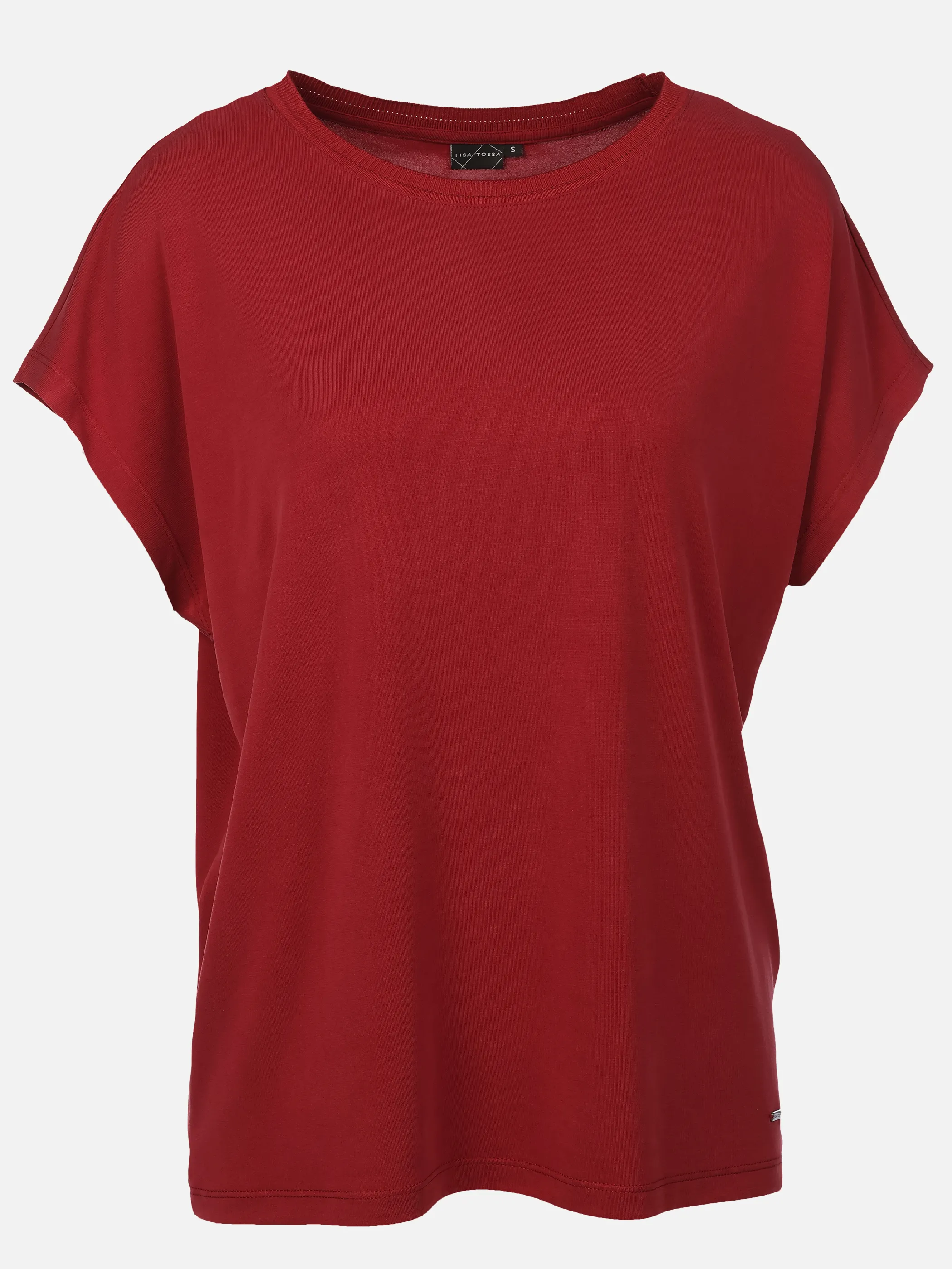 Lisa Tossa Da-T-Shirt m. Strickbündchen Rot 924897 RHUBARB 1