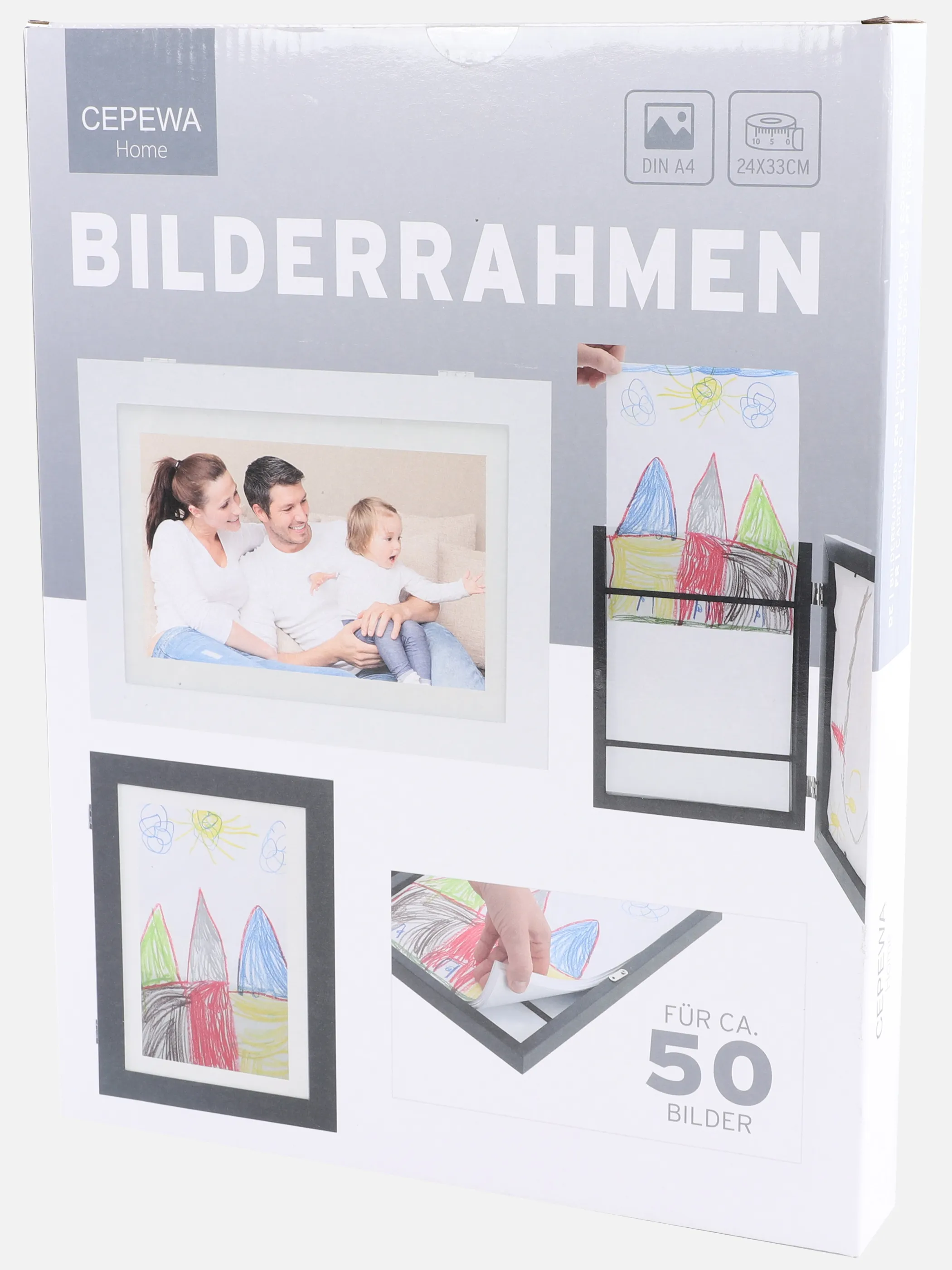 Deko Artikel Bilderrahmen für Kinderkunstwe Schwarz 891254 SCHWARZ 1