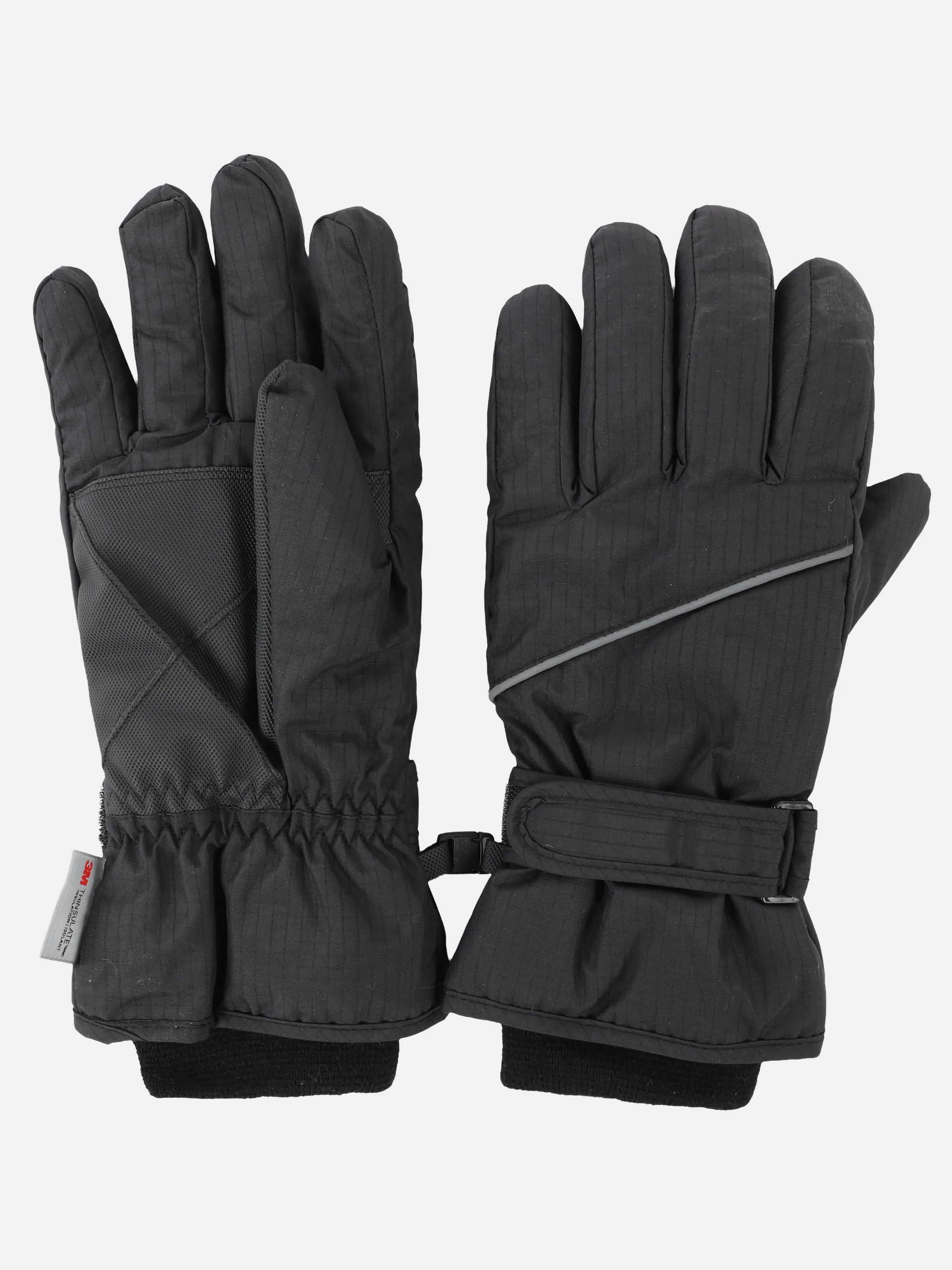 Grinario Sports Erw-Skihandschuhe Schwarz 929924 BLACK 2
