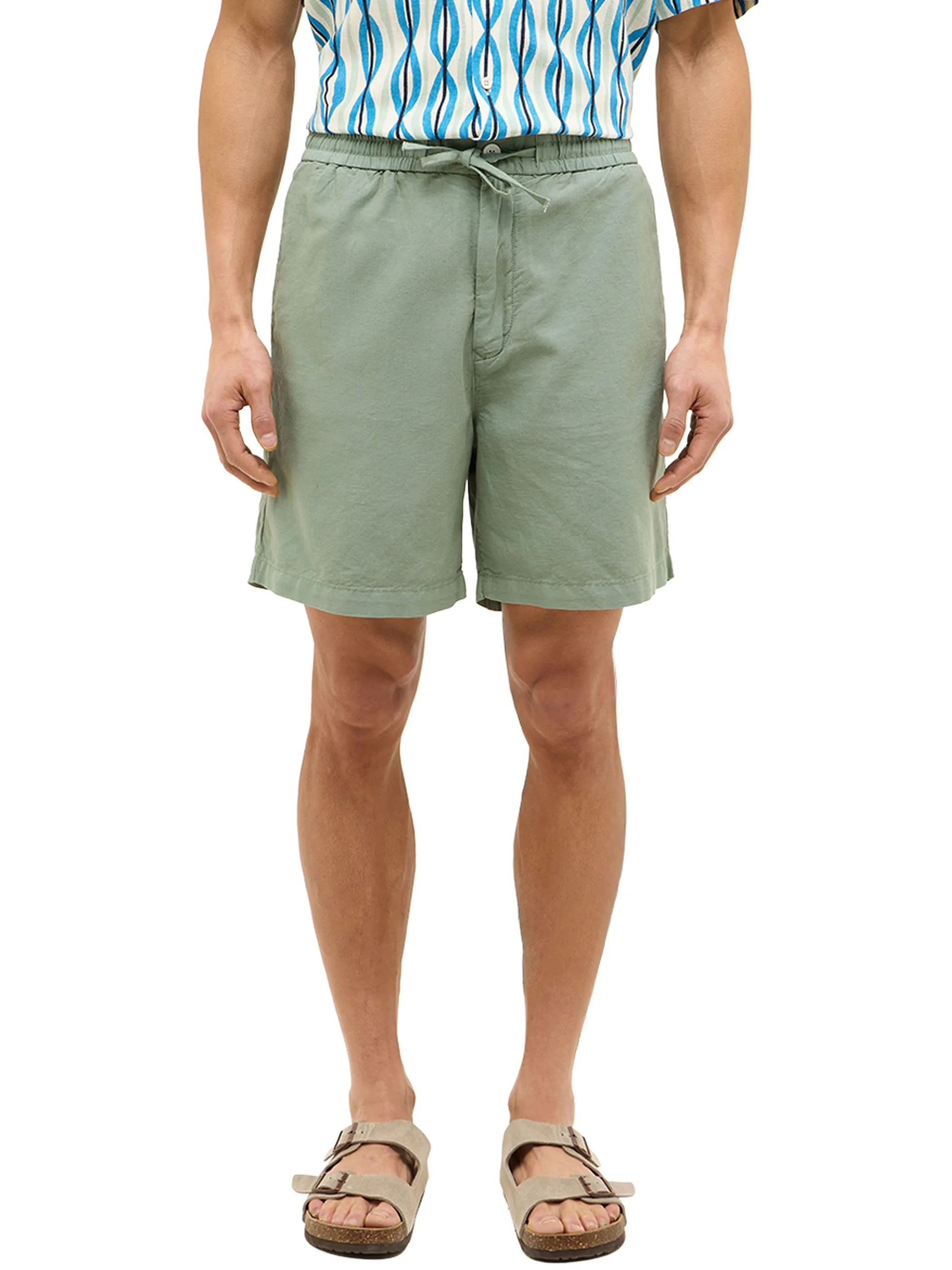 Mustang 1016459 STYLE LINEN JOGGER SHO Grün 912287 6460 4