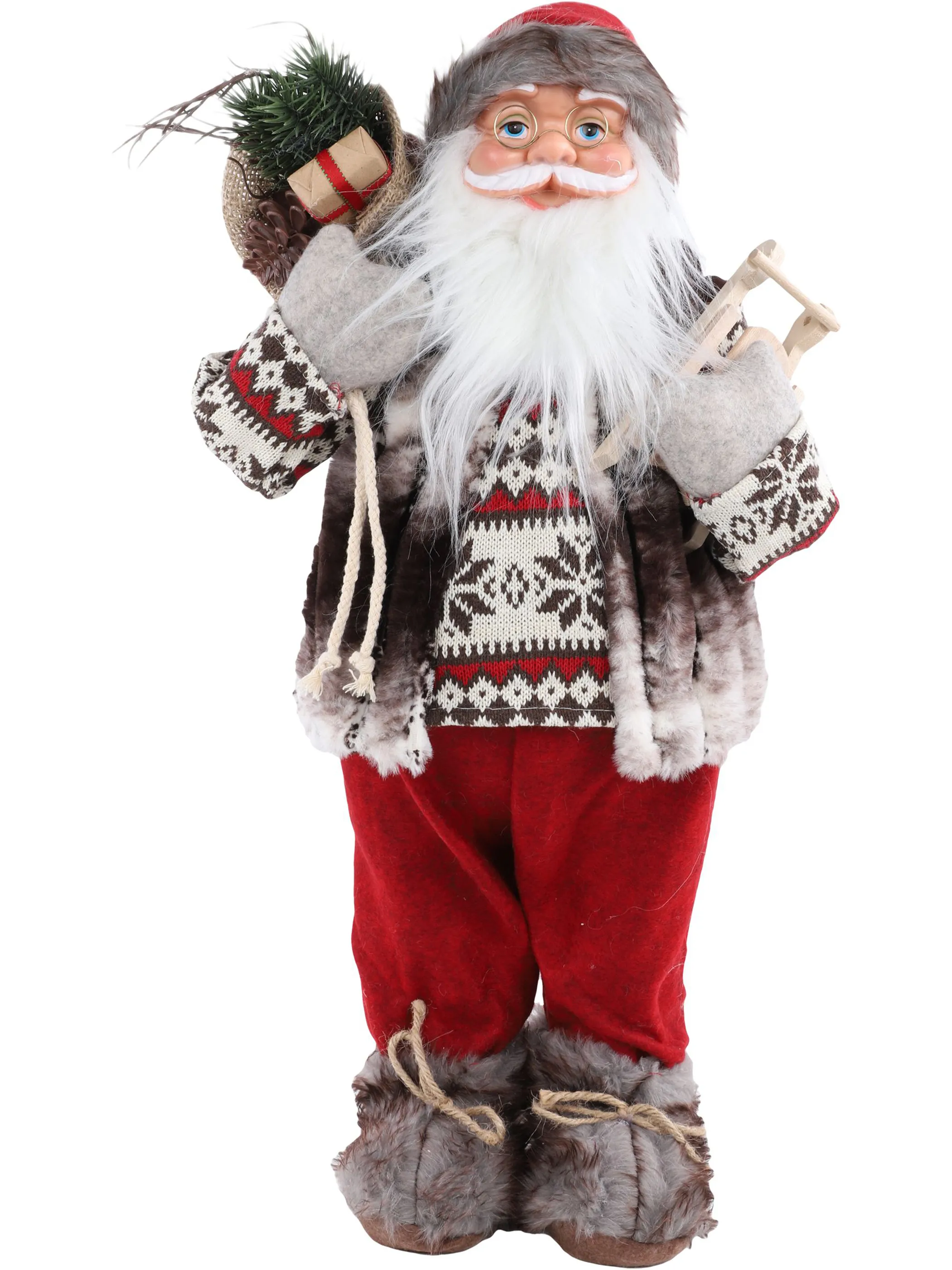 Weihnachten Weihnachtsmann stehend 60cm Rot 866988 ROT 1