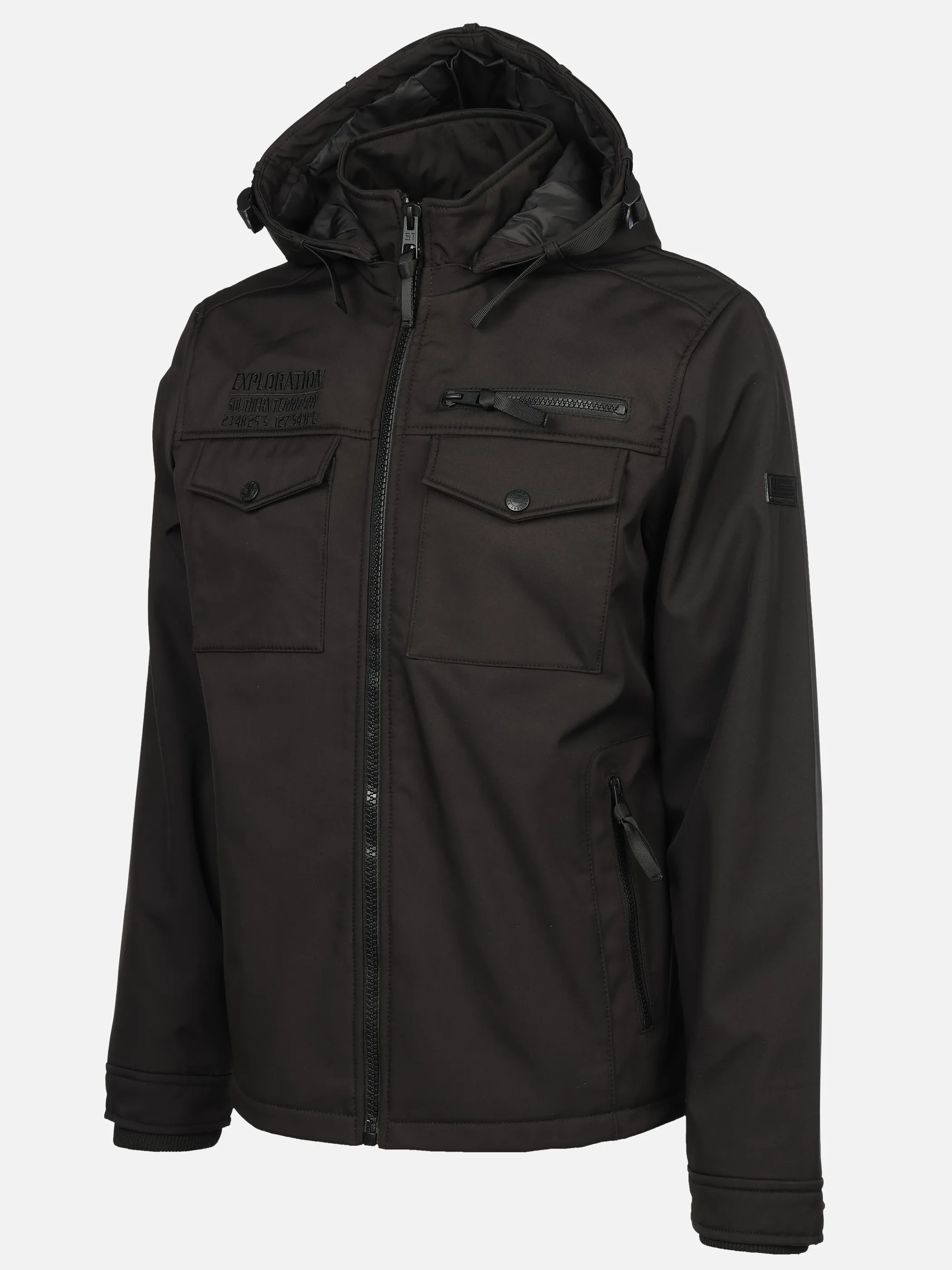 Southern Territory He. Softshelljacke Cargotaschen Schwarz 929487 BLACK 3