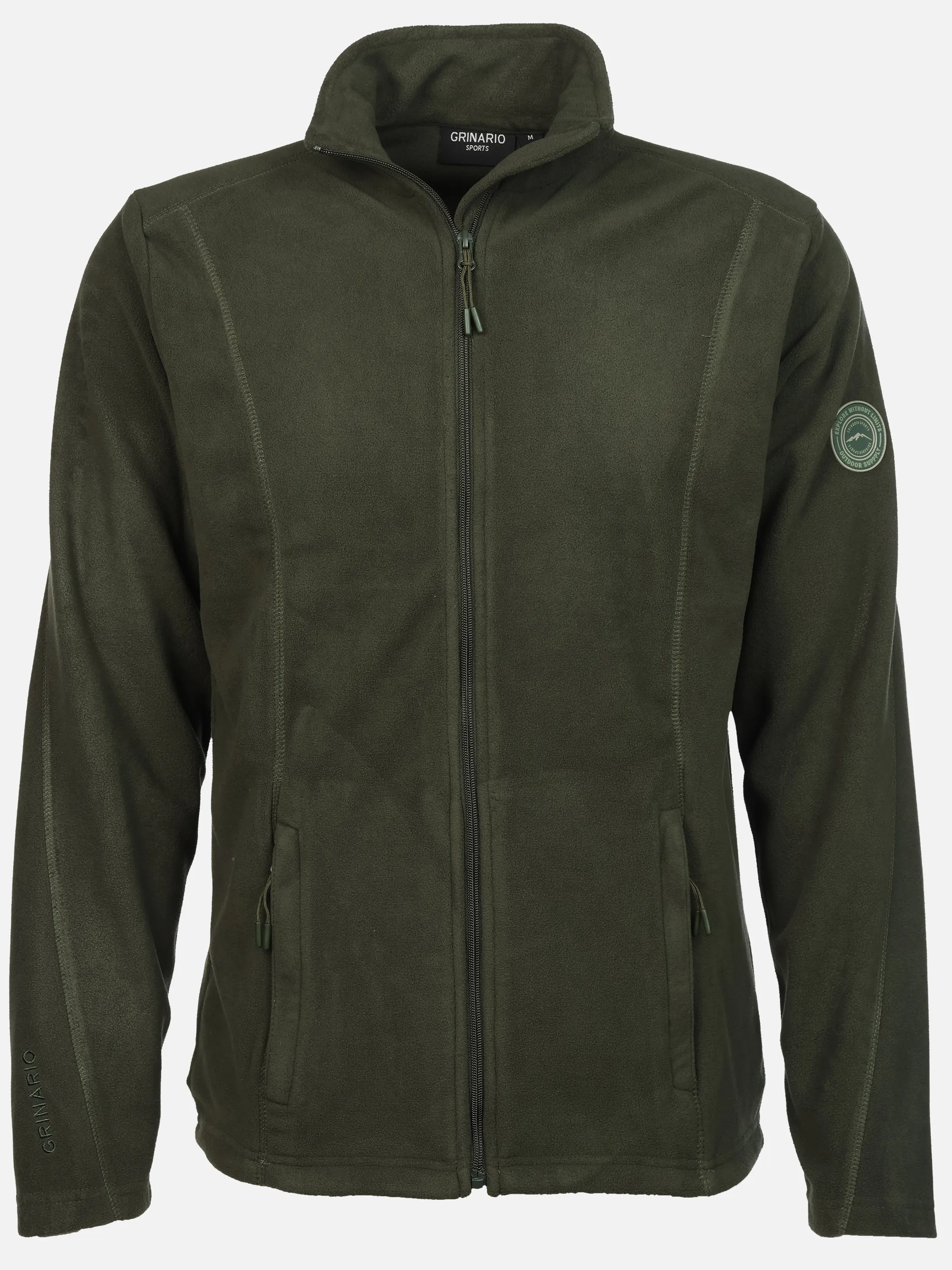 Grinario Sports He-Fleecejacke Grün 928414 19-0415TCX 1