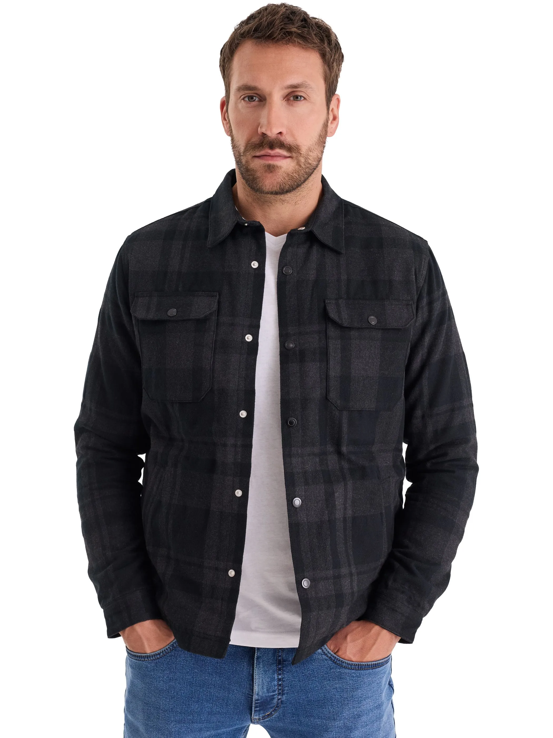 HERO by John Medoox 77010060009270 He-Outdoor Overshirt light,,XXXL, Blau 920006 9270 1