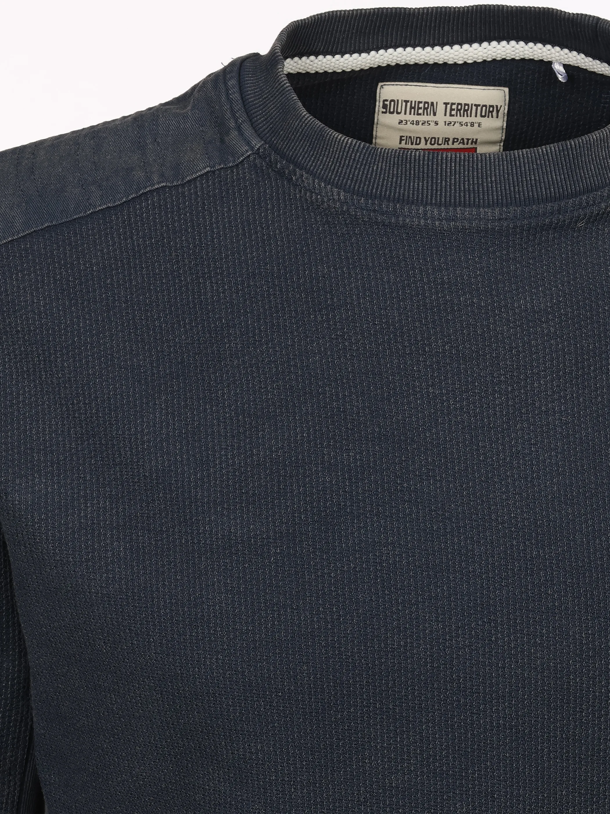 Southern Territory He. T-Shirt 1/1 Arm Struktur Blau 931167 NAVY 3